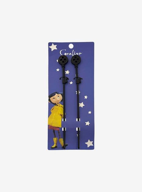 Coraline Button Key Hair Stick Set | Hot Topic