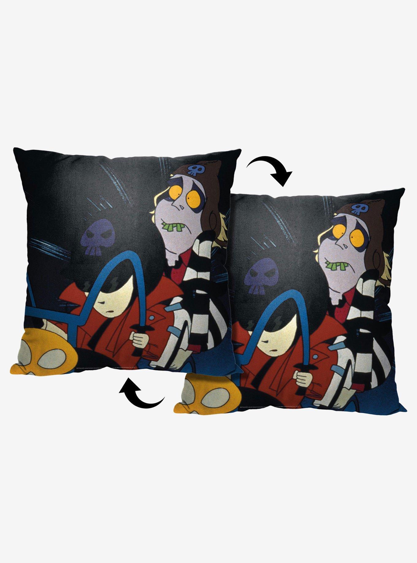 Beetlejuice Animated Ghost Rider Throw Pillow , , hi-res