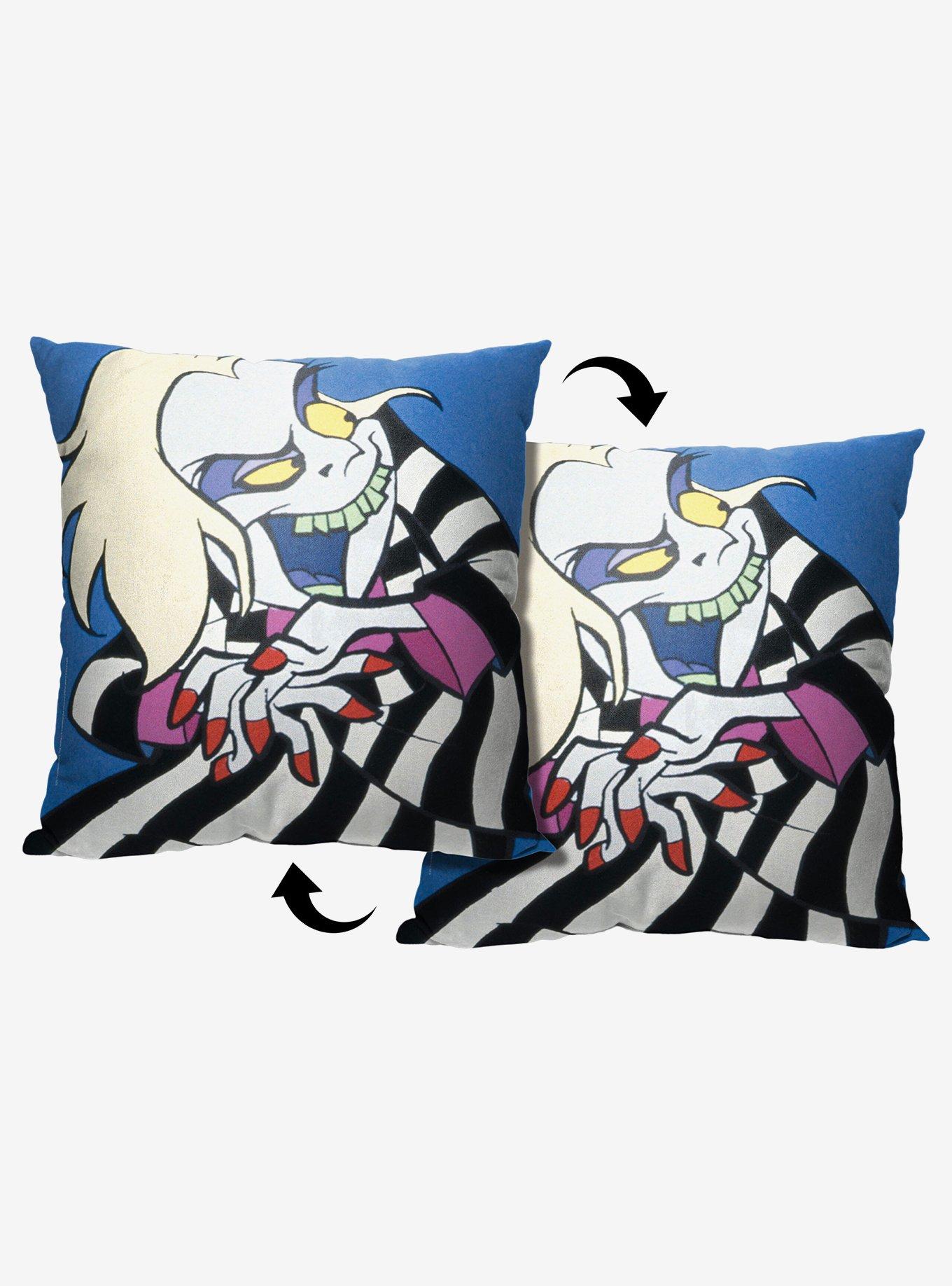 Beetlejuice Animated Scheming Beetle Throw Pillow , , hi-res