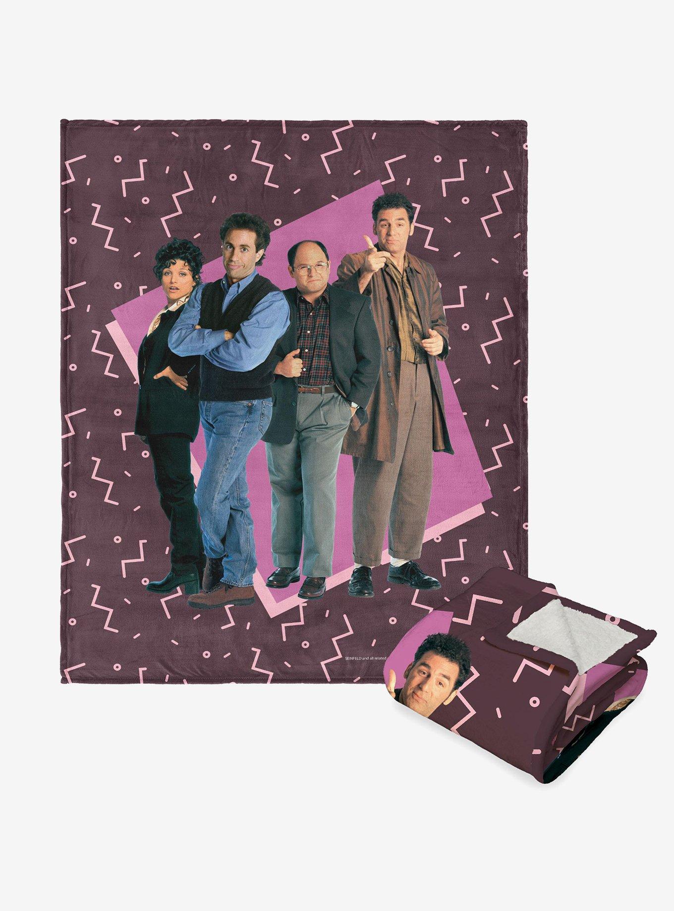 Seinfeld The Gang Silk Touch Sherpa Throw Blanket, , hi-res