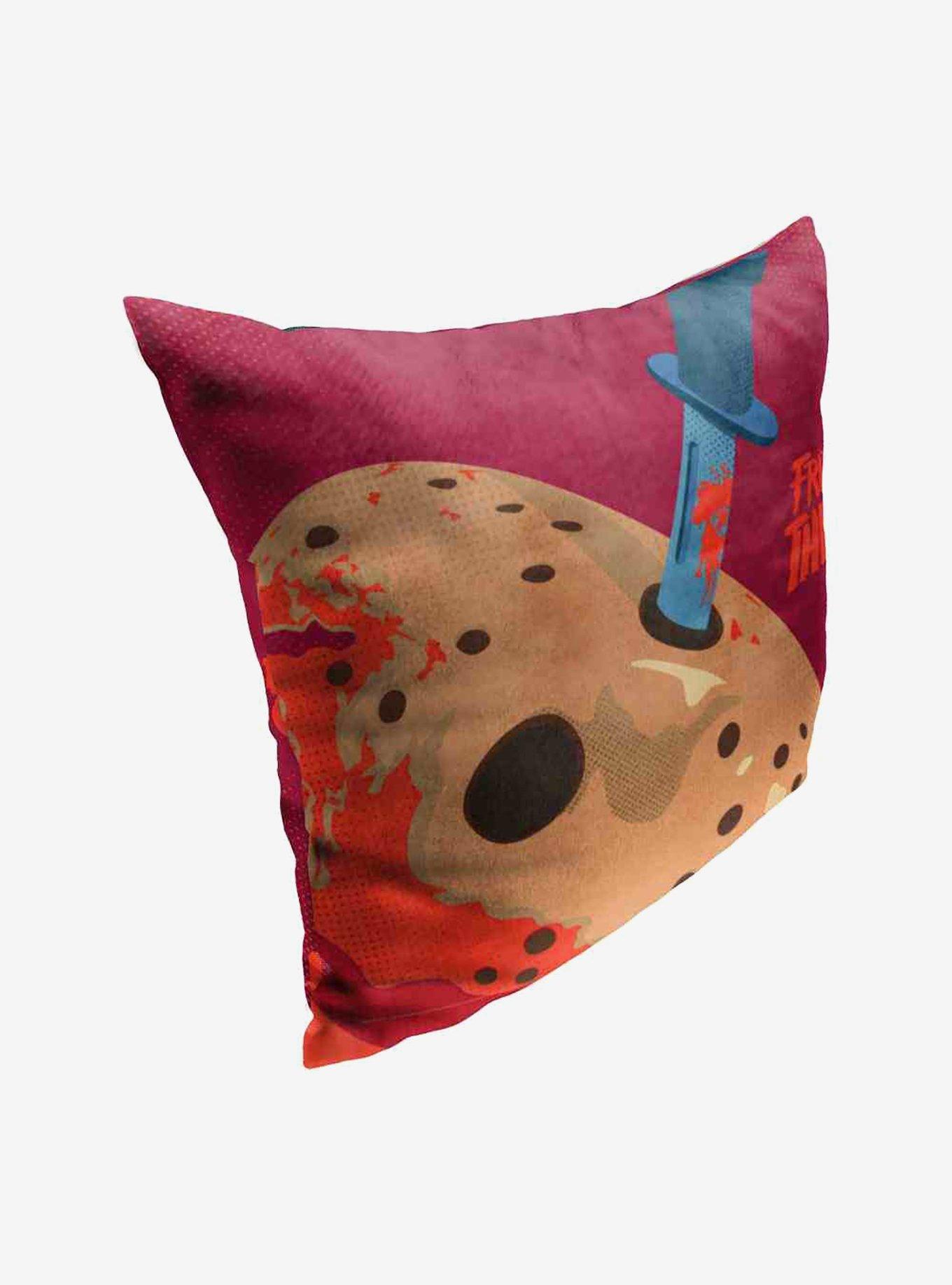 Friday the 13th Comic Mask Throw Pillow, , hi-res