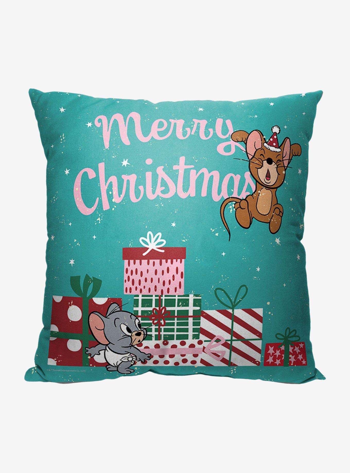 Tom And Jerry Christmas Time Throw Pillow , , hi-res