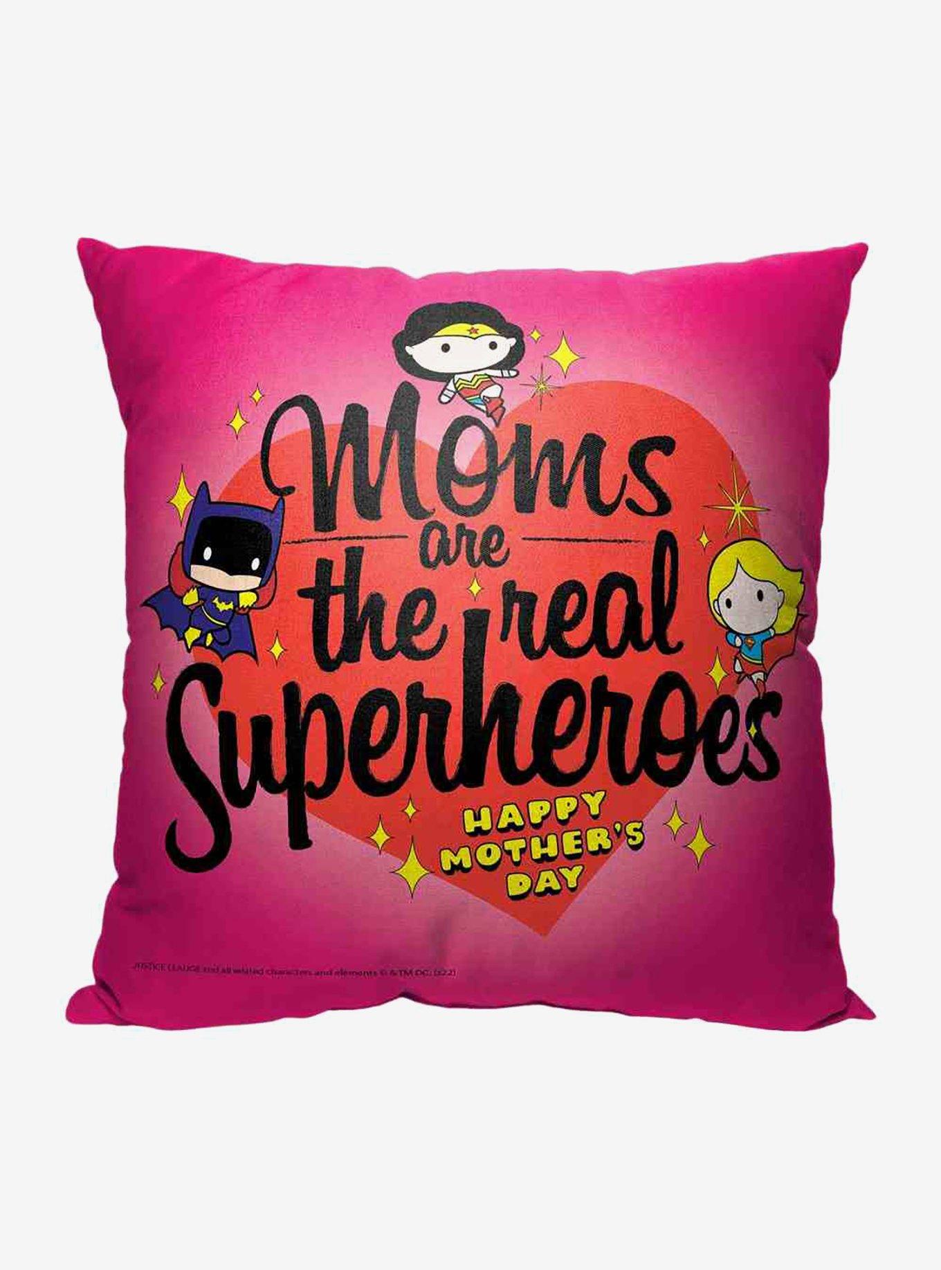 Superman Moms Are The Real Supers Throw Pillow, , hi-res