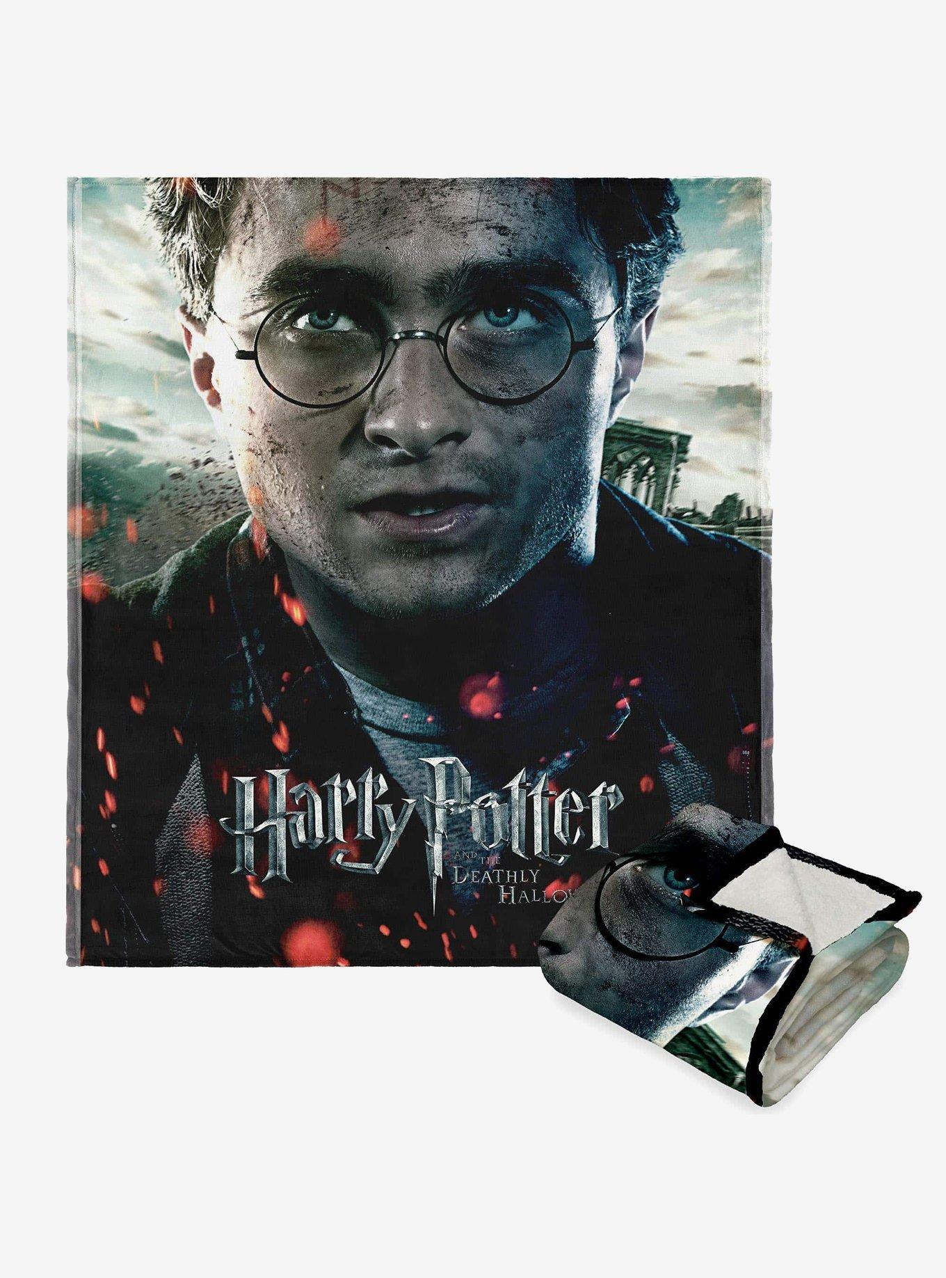 Harry Potter Deathly Hallows Part 2 Silk Touch Sherpa Throw Blanket , , hi-res