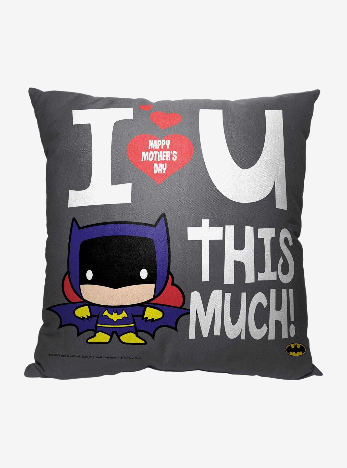 Superman Love Mom This Much Throw Pillow, , hi-res
