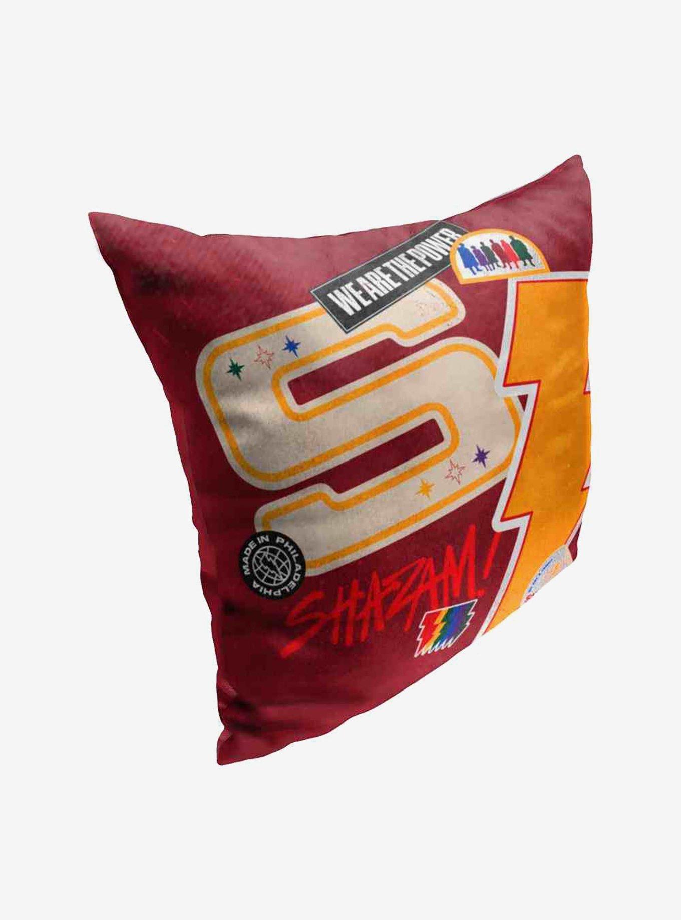 DC Comics Shazam Shazam Stickers Throw Pillow , , hi-res