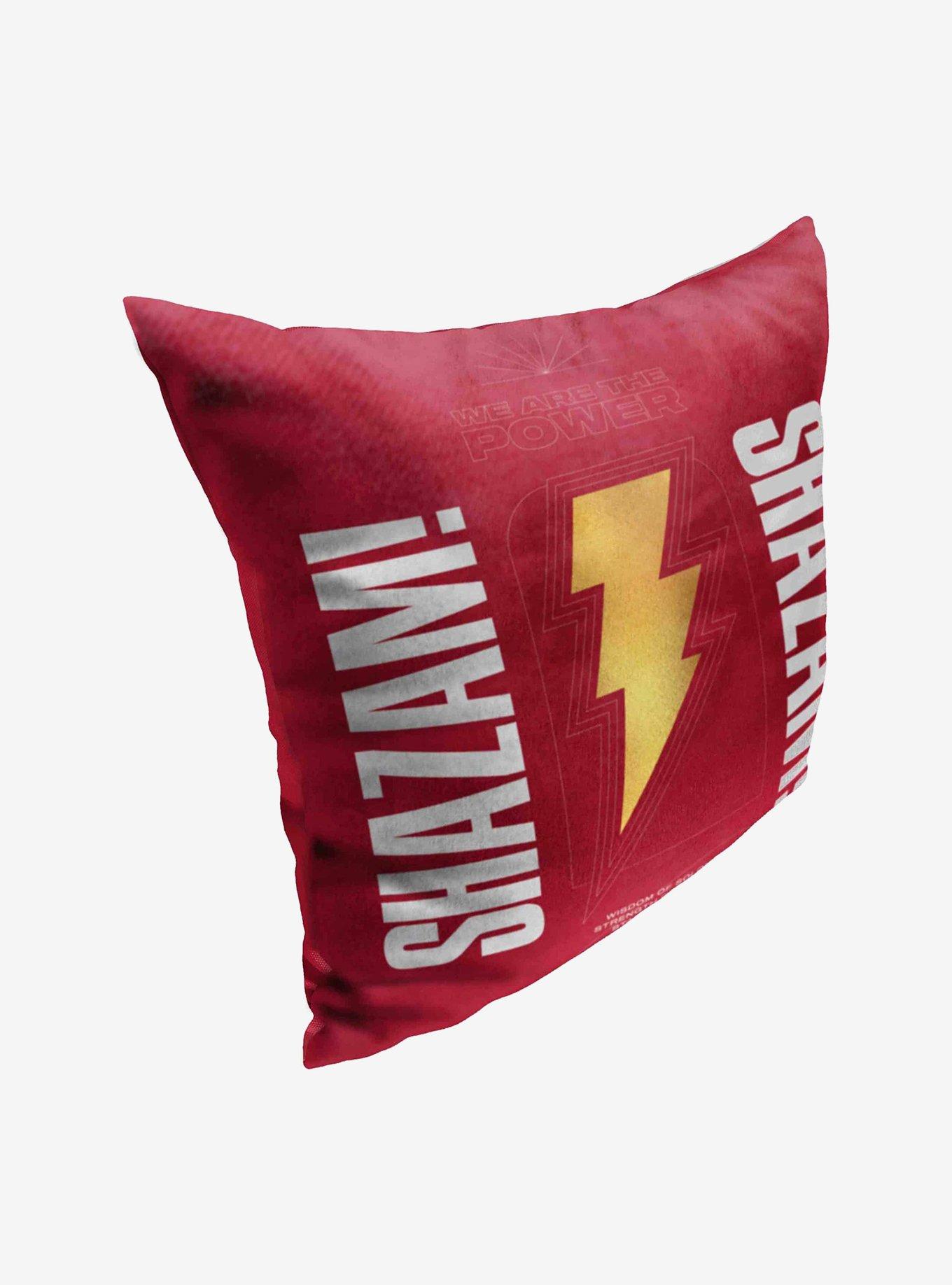 DC Comics Shazam We Are The Power Throw Pillow, , hi-res