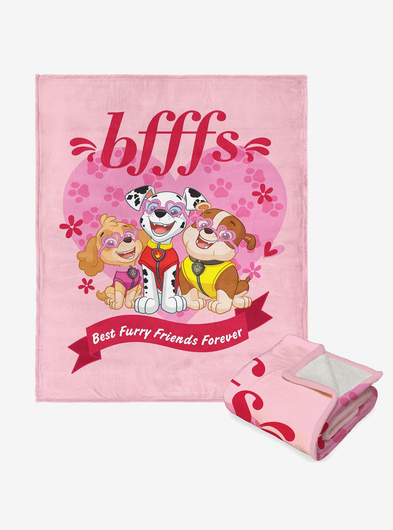 Paw Patrol BFFFs Silk Touch Sherpa Throw Blanket, , hi-res