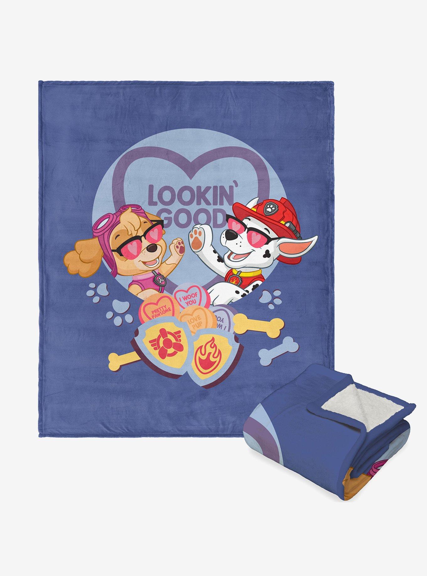 Paw Patrol Looking Good Silk Touch Sherpa Throw Blanket , , hi-res