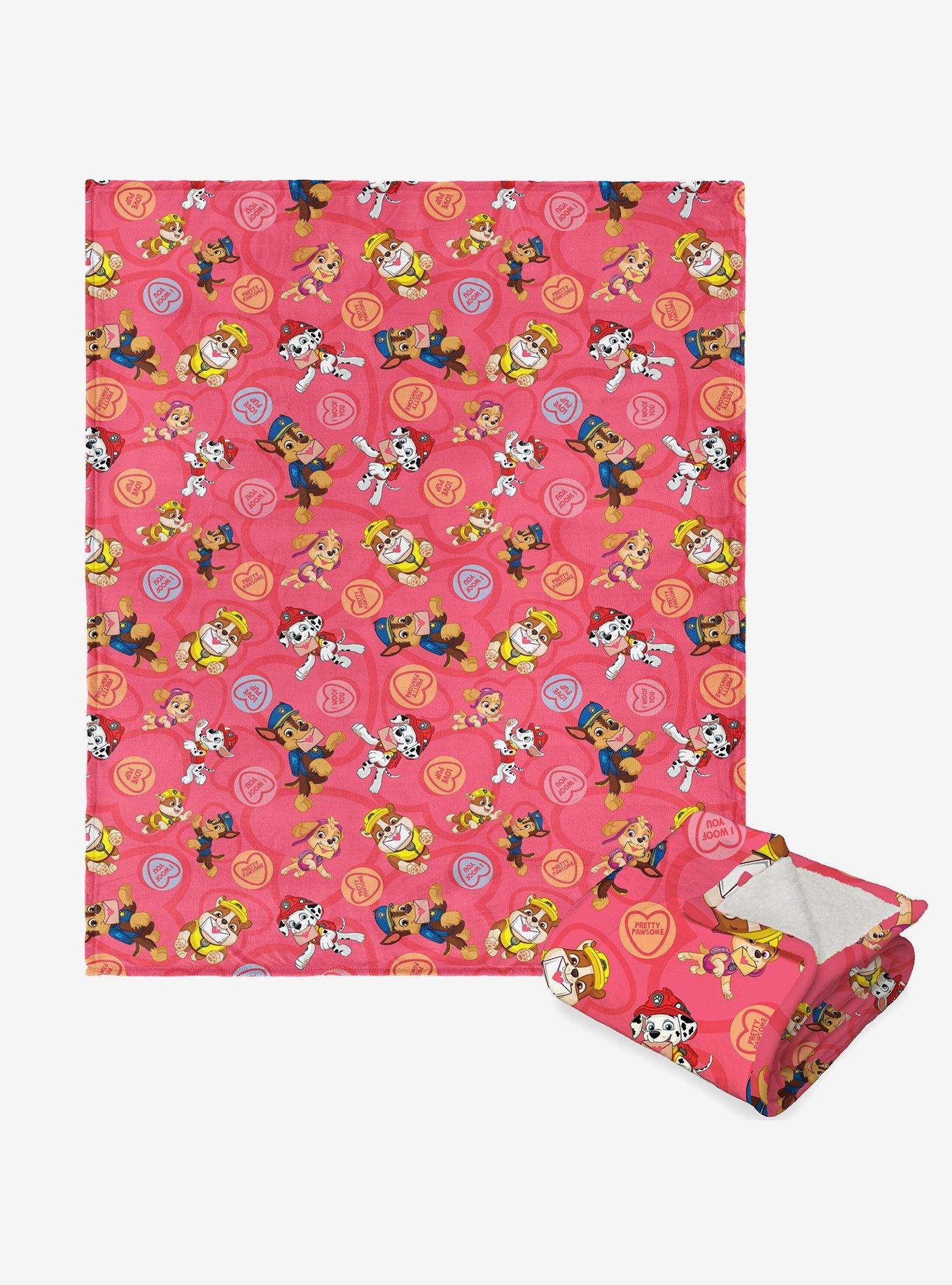 Paw Patrol Paws n Kisses Silk Touch Sherpa Throw Blanket , , hi-res
