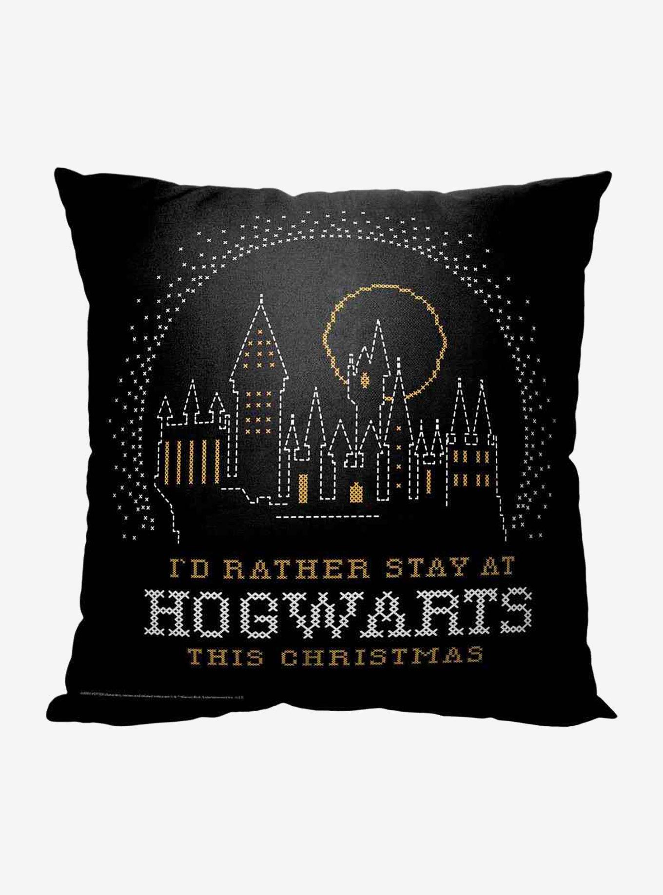 Harry Potter Hogwarts Christmas Throw Pillow, , hi-res