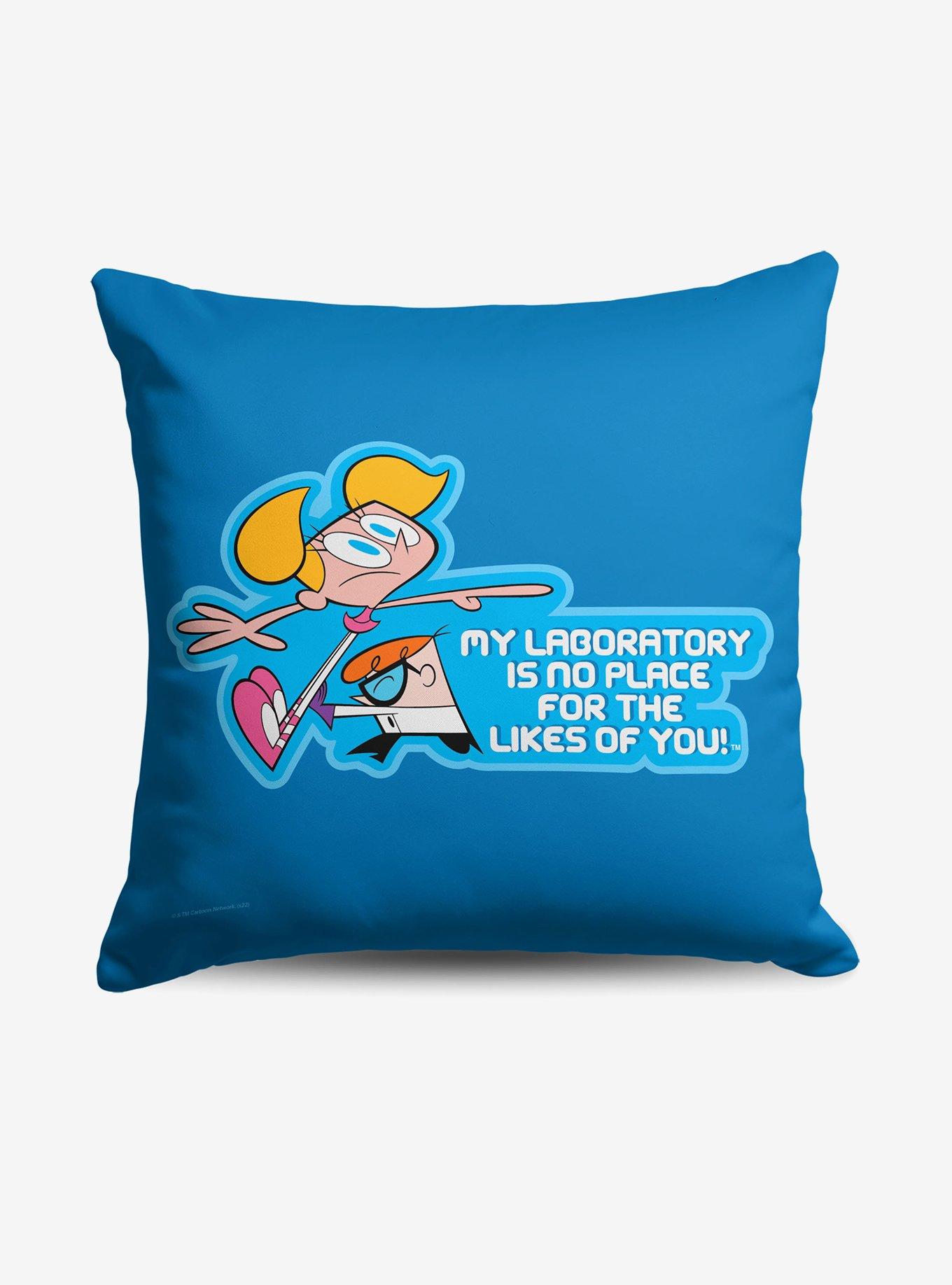 Dexter's Laboratory Not Welcome Throw Pillow , , hi-res