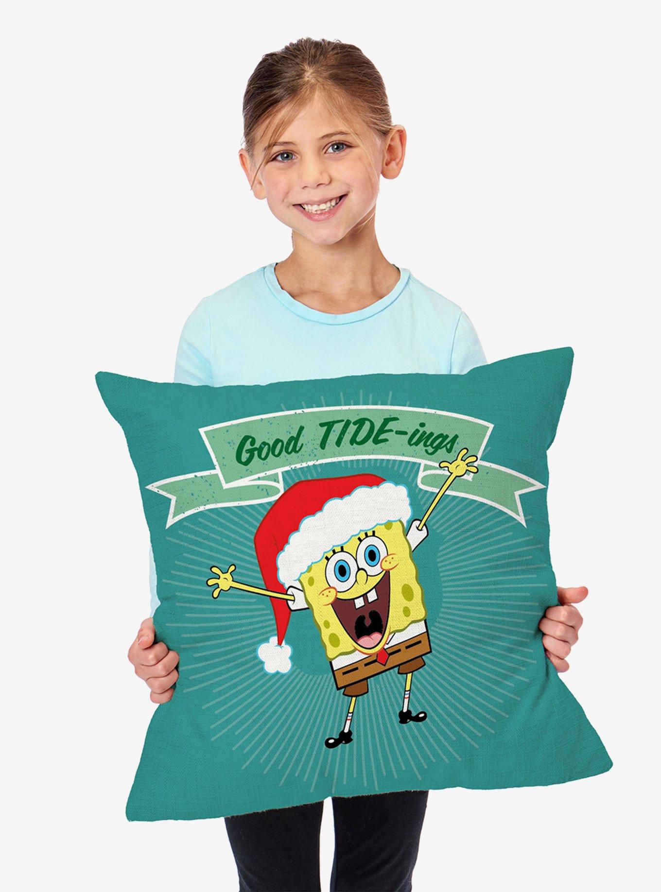 SpongeBob SquarePants Good Tide-ings Throw Pillow , , hi-res
