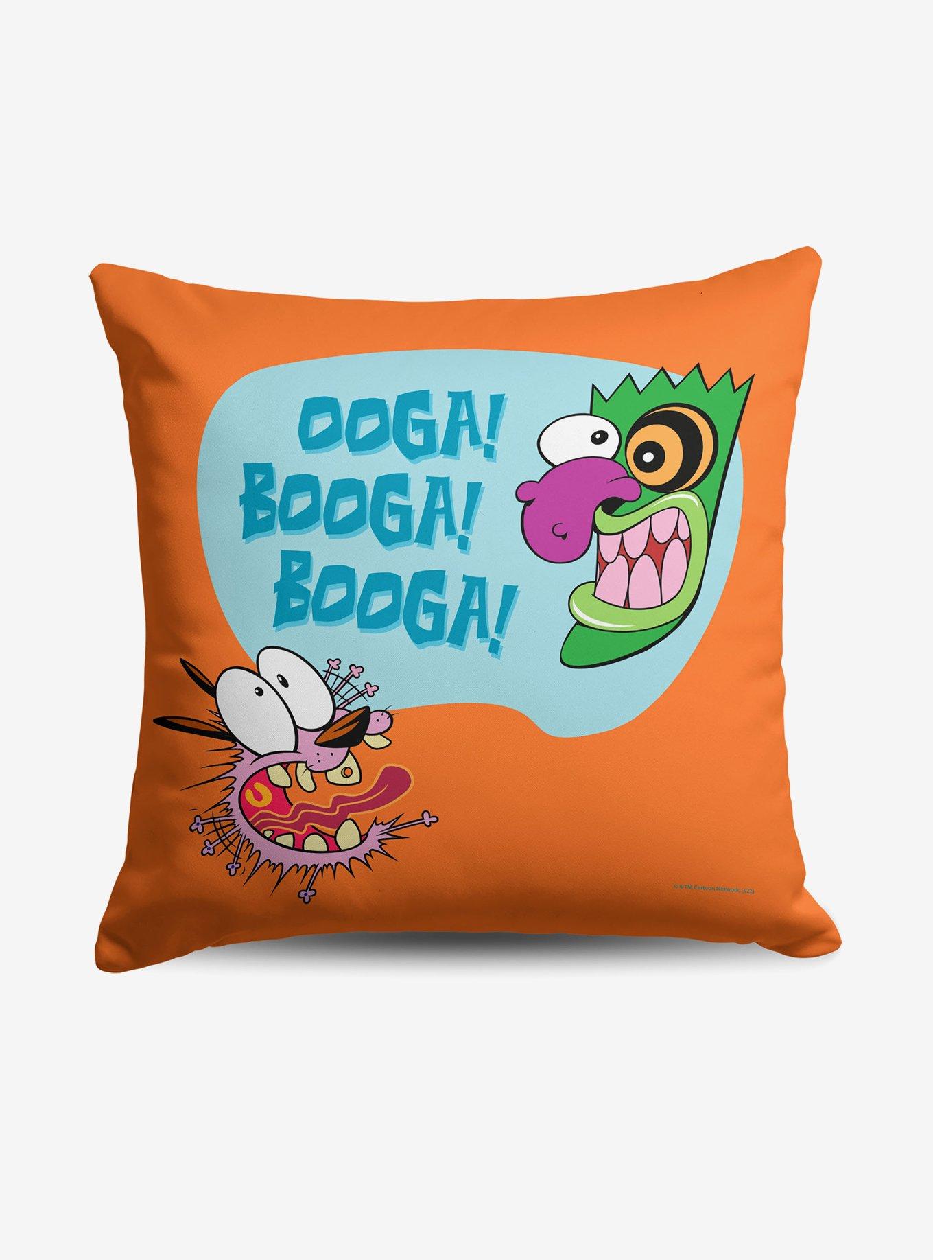 Courage The Cowardly Dog Ooga Booga Throw Pillow , , hi-res