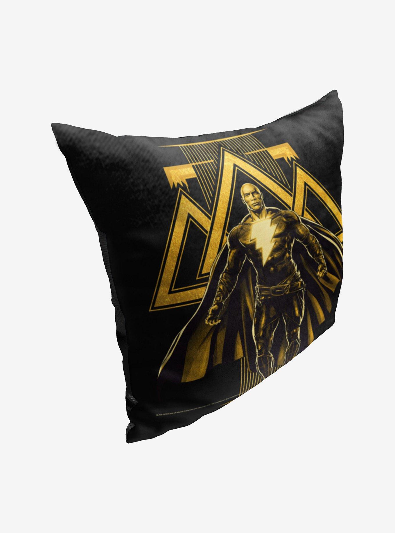 DC Comics Black Adam Justice Is Golden Throw Pillow , , hi-res