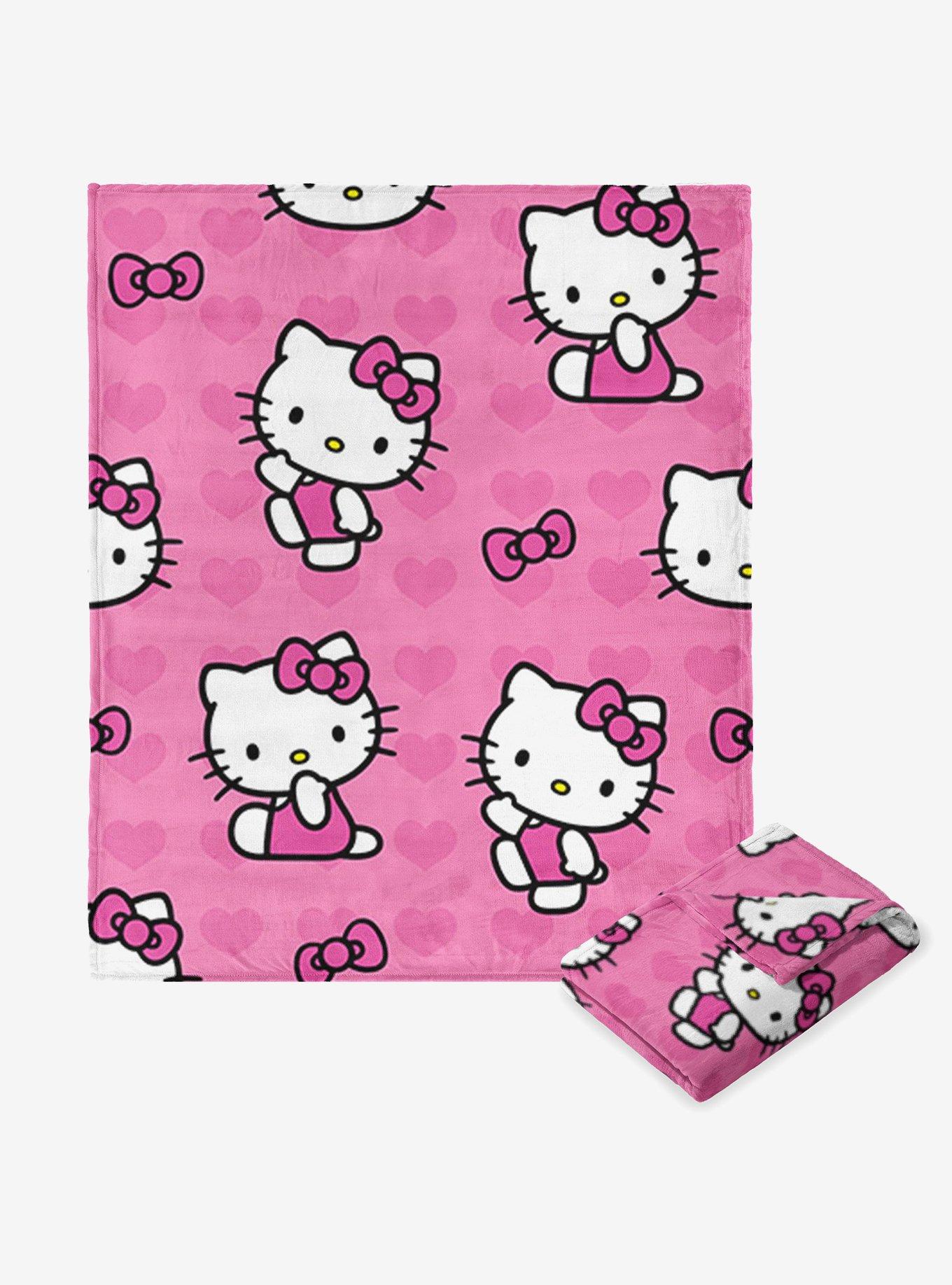 Hello Kitty I Love Pink Silk Touch Throw Blanket , , hi-res