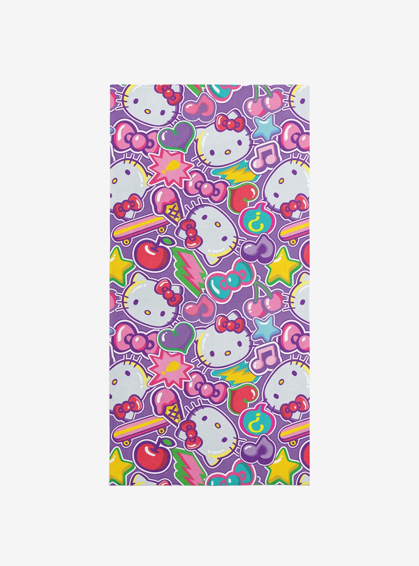 Hello Kitty Cherry Summer Microfiber Beach Towel, , hi-res