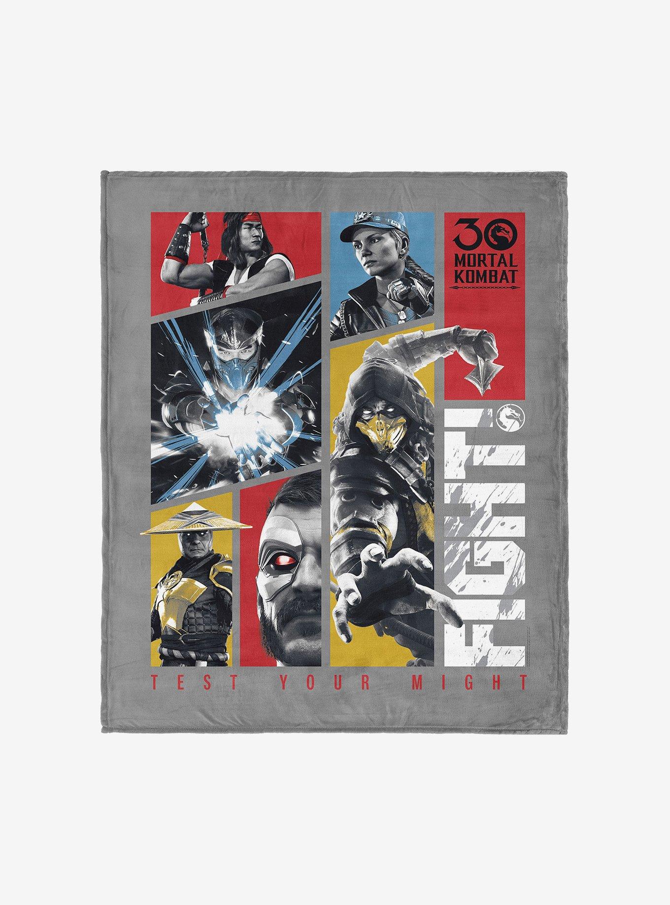 Mortal Kombat Test Your Might Silk Touch Throw Blanket , , hi-res