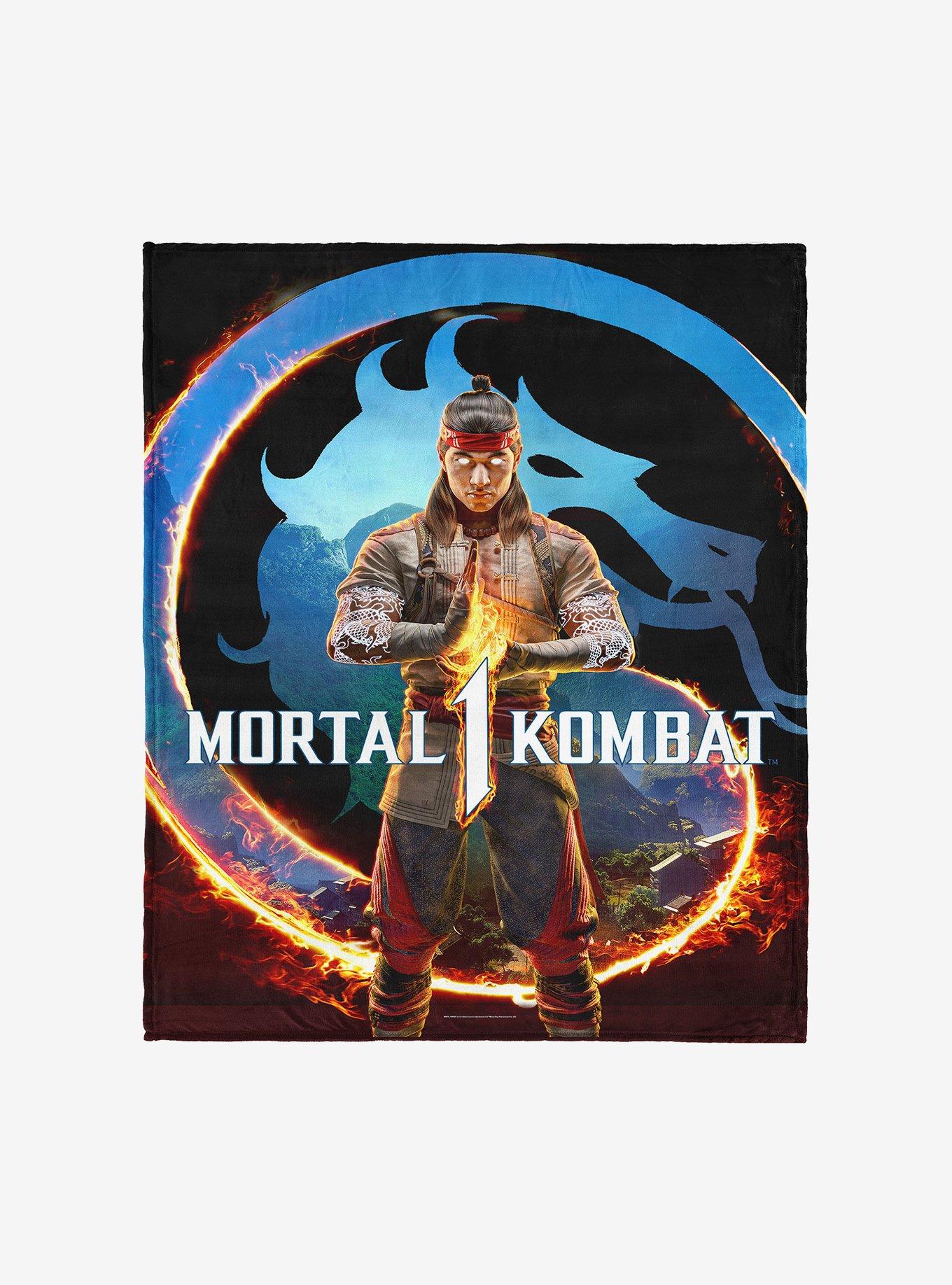 Mortal Kombat Liu Kang Zen Logo Silk Touch Throw Blanket , , hi-res