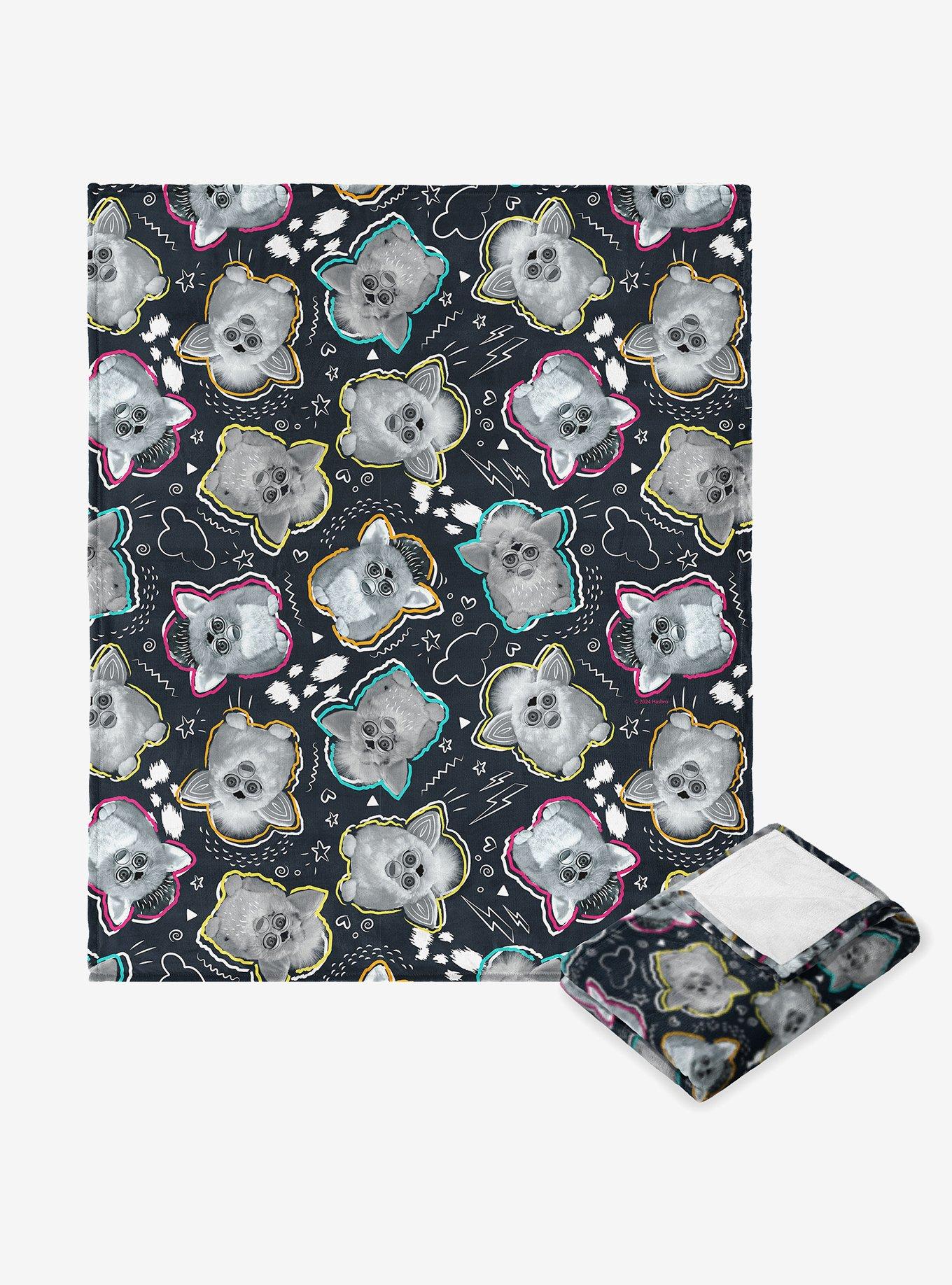 Furby Retro Furby Pattern Silk Touch Throw Blanket , , hi-res