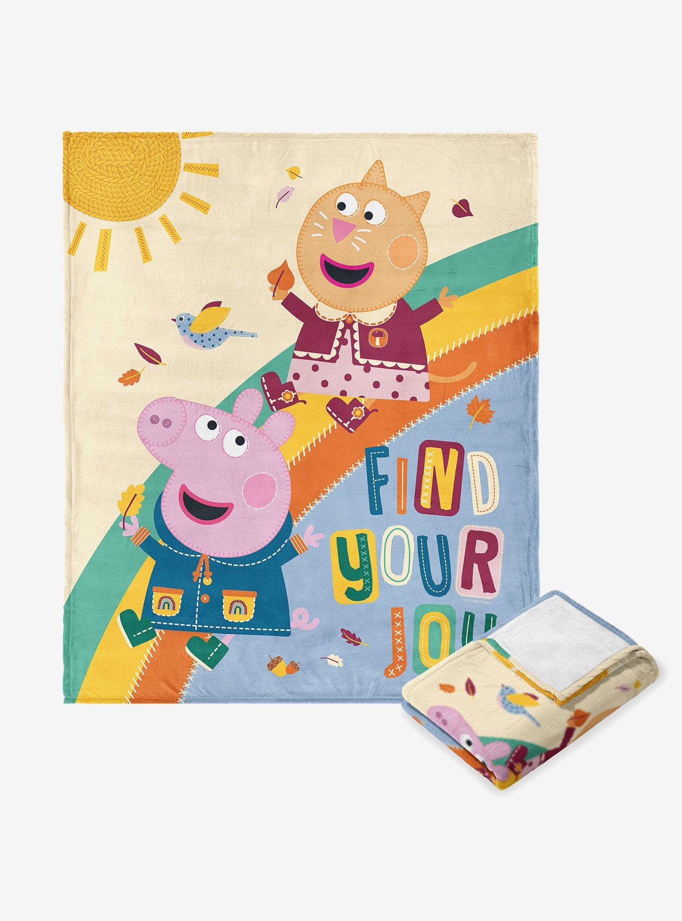 Peppa Pig Find Your Joy Silk Touch Throw Blanket , , hi-res