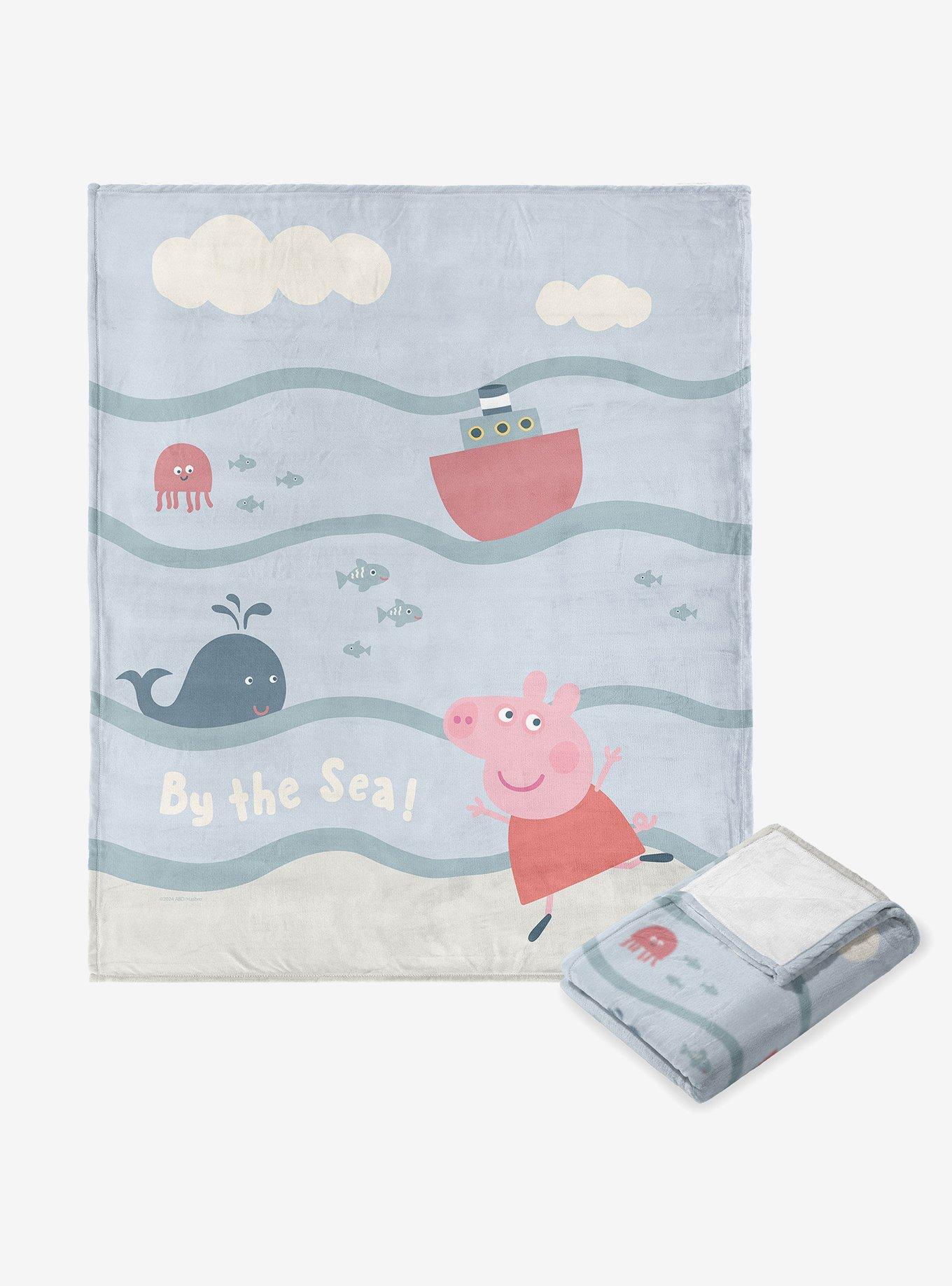 Peppa Pig By The Sea Silk Touch Throw Blanket , , hi-res