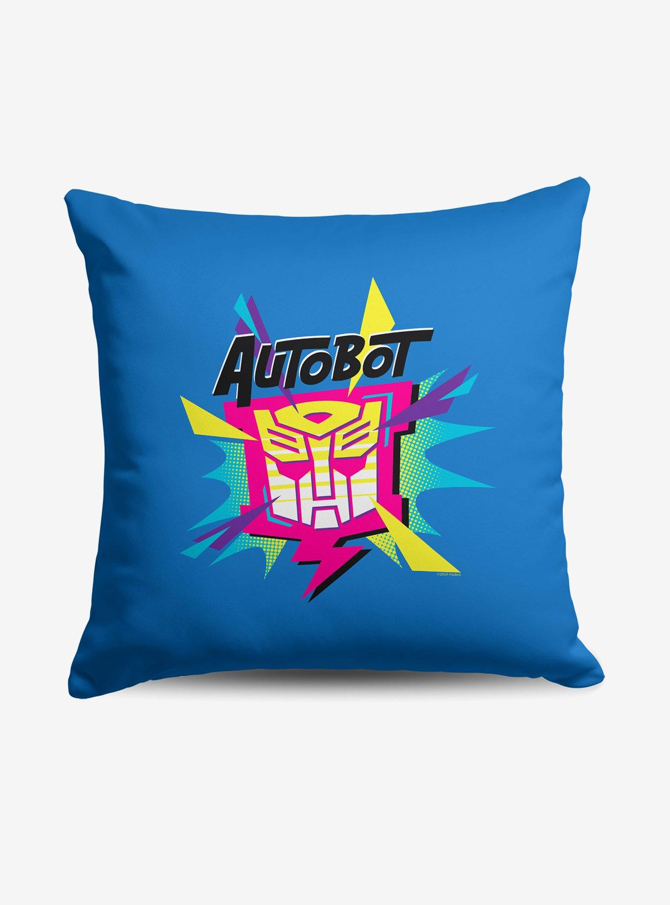 Transformers Neon Autobot Throw Pillow , , hi-res