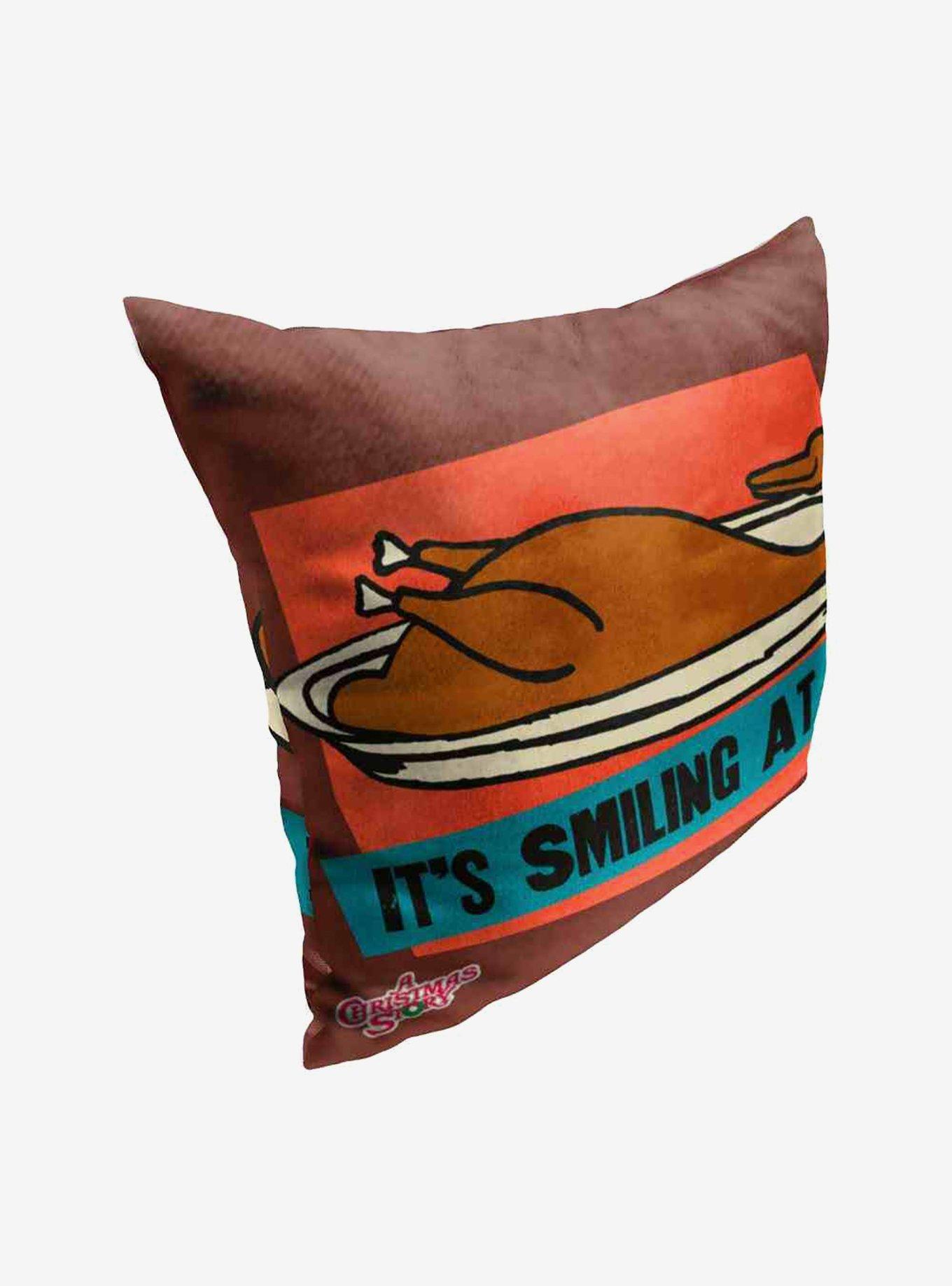 A Christmas Story Its Smiling At Me Throw Pillow , , hi-res