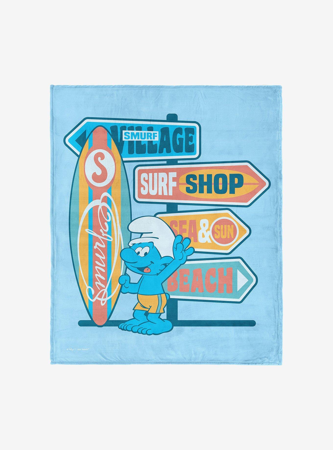 Smurfs Surf Shop Silk Touch Throw Blanket, , hi-res