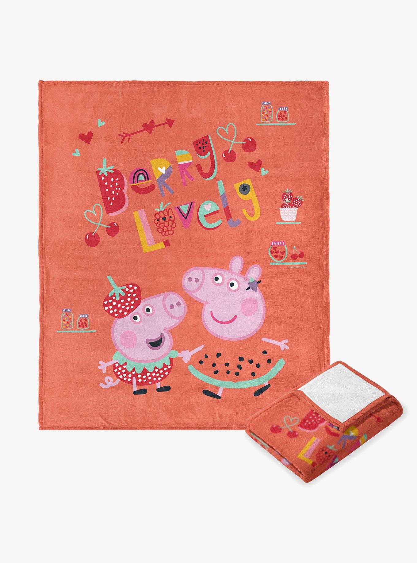 Peppa Pig Berry Lovely Silk Touch Throw Blanket, , hi-res