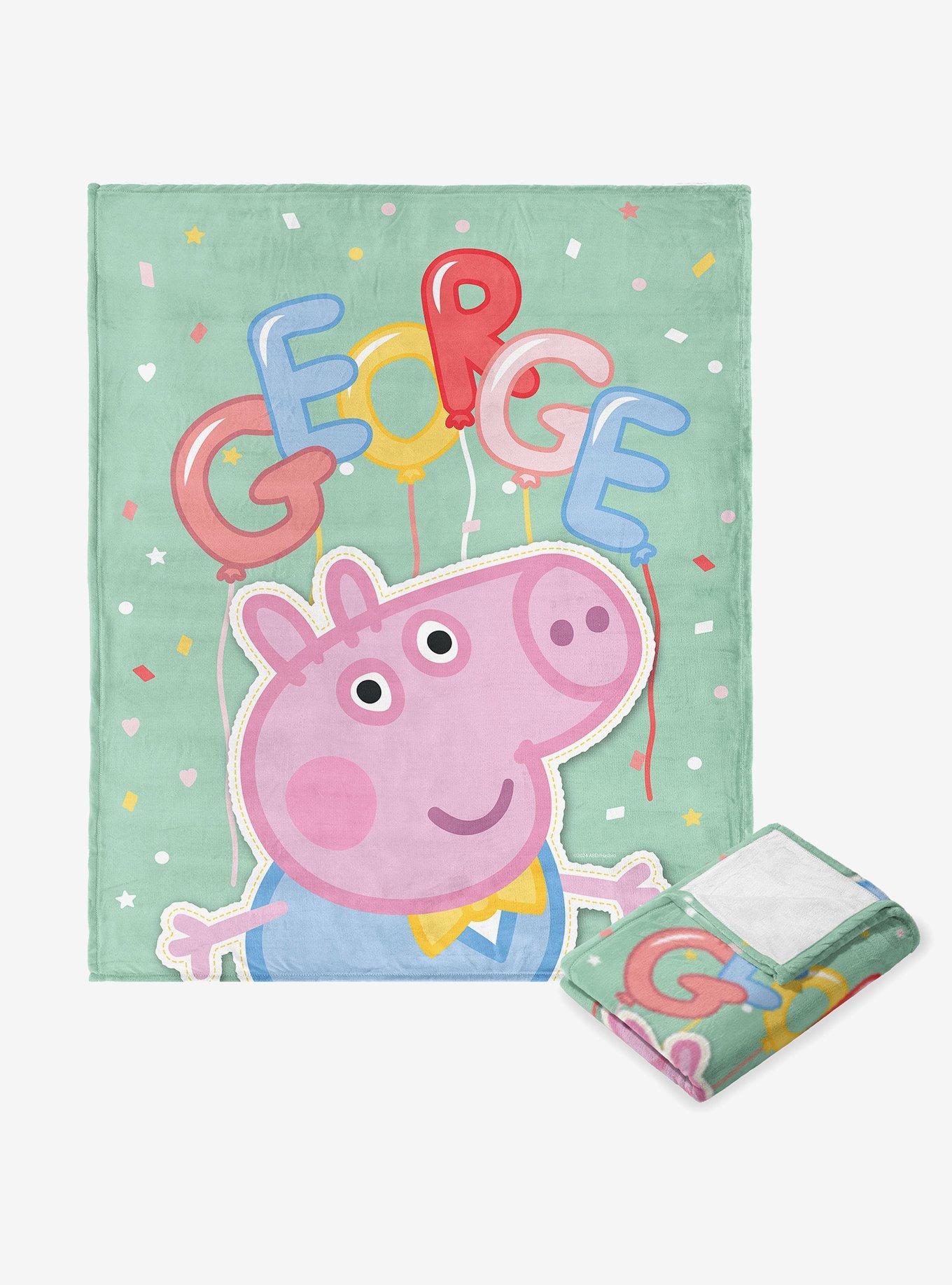 Peppa Pig George Balloons Silk Touch Throw Blanket, , hi-res