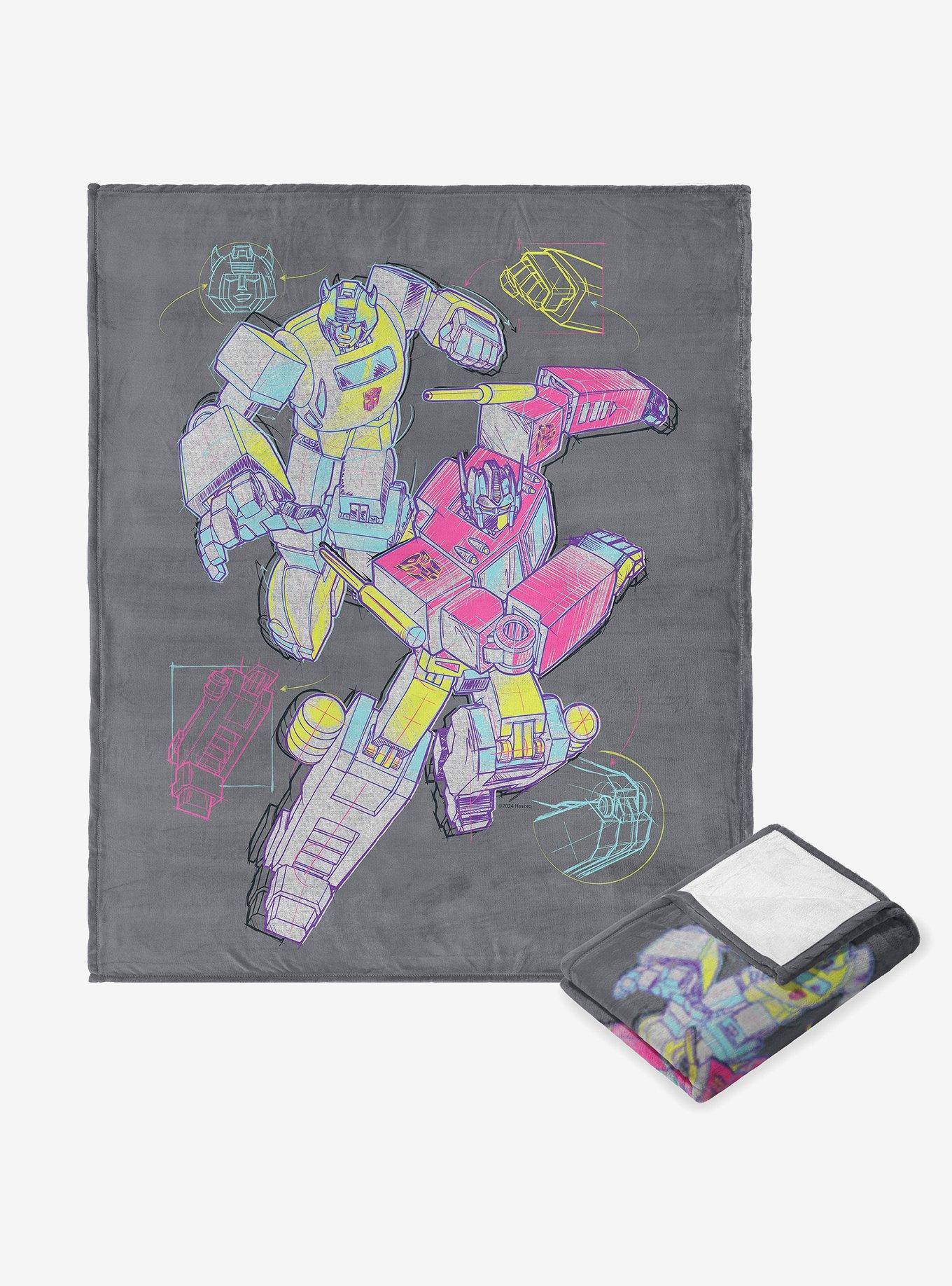 Transformers Neon Transformers Silk Touch Throw Blanket, , hi-res