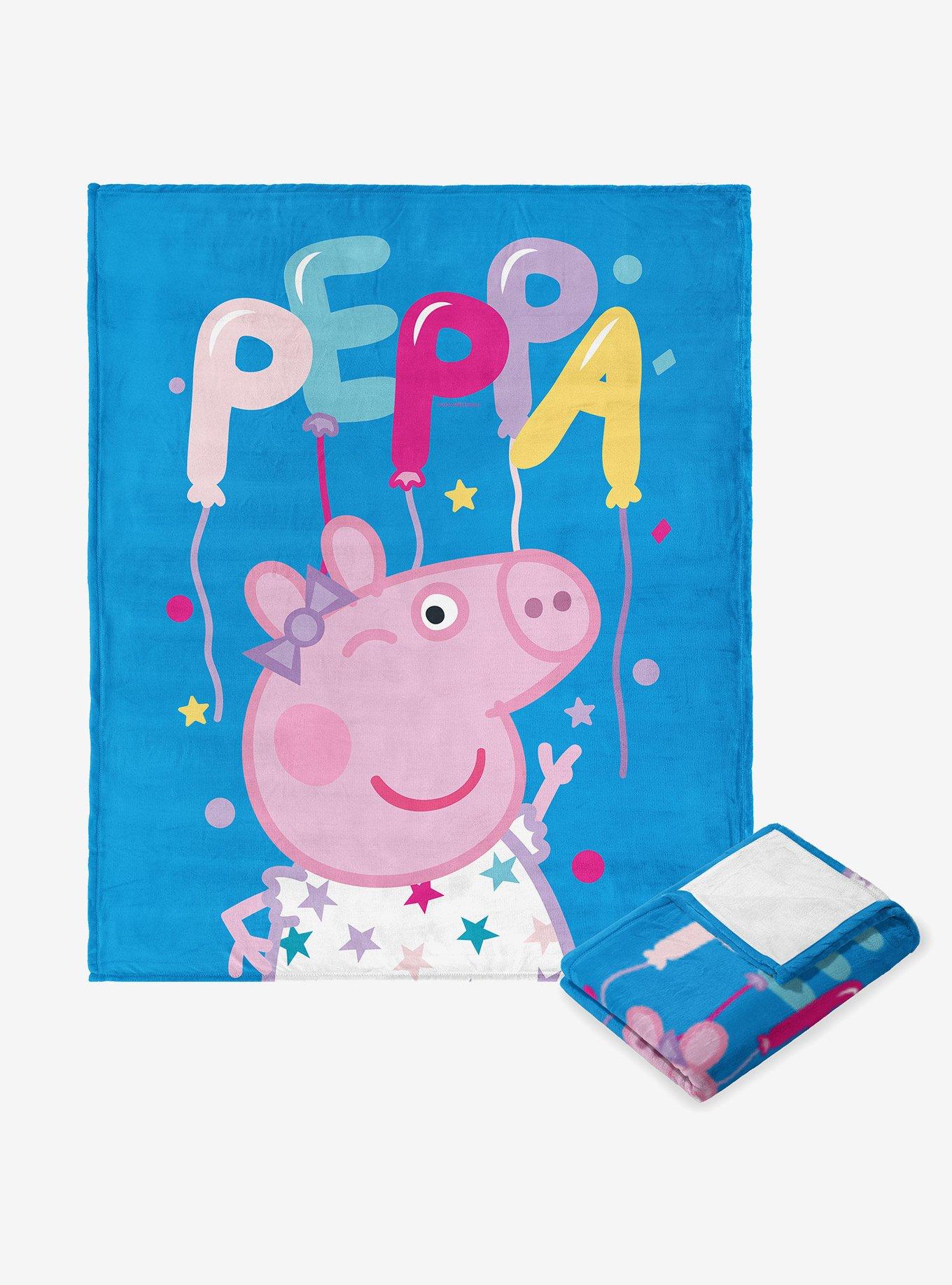 Peppa Pig Peppa Balloons Silk Touch Throw Blanket, , hi-res