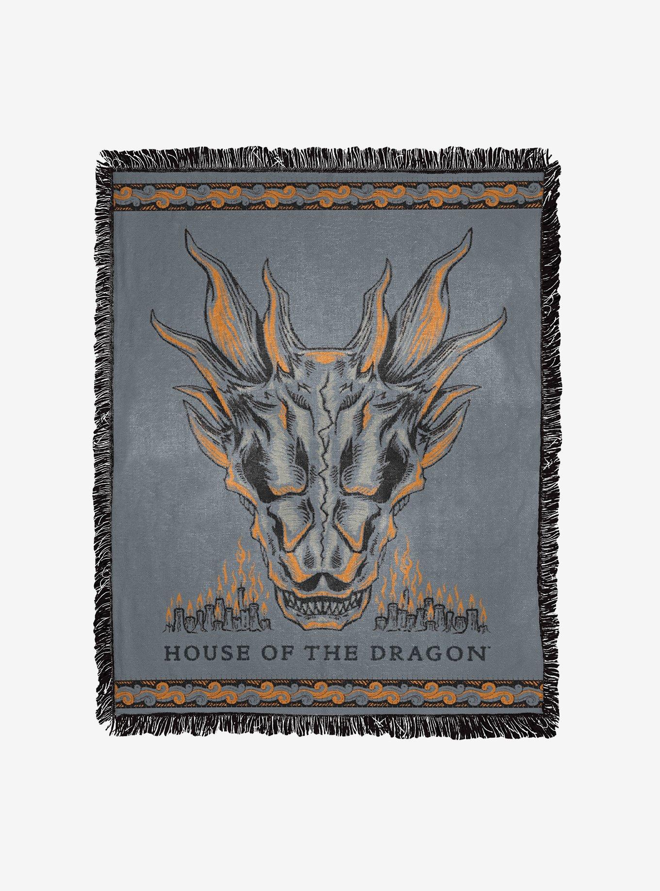 House of the Dragon Power Of The Dragon Jacquard Throw Blanket, , hi-res