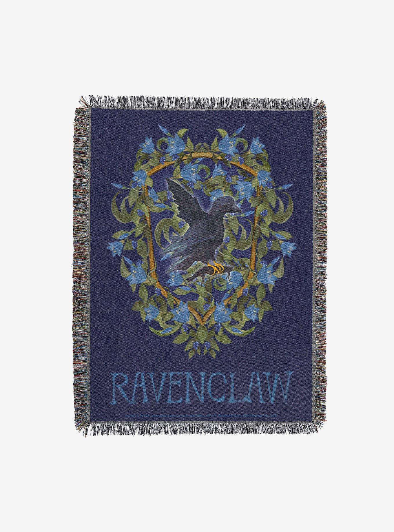 Harry Potter Floral Ravenclaw Tapestry Throw Blanket, , hi-res