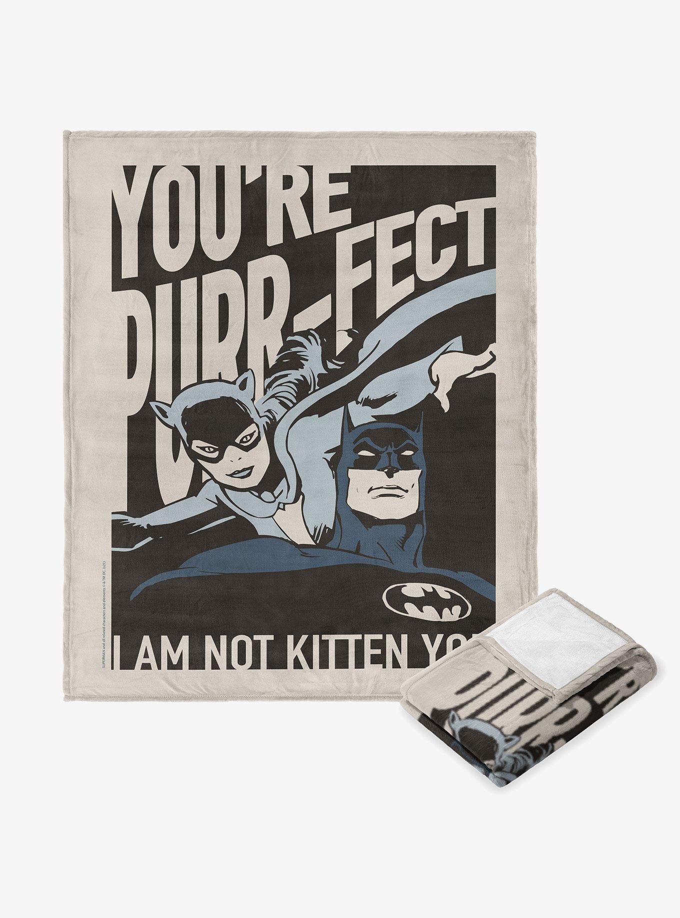 DC Comics Batman Not Kitten You Silk Touch Throw Blanket, , hi-res