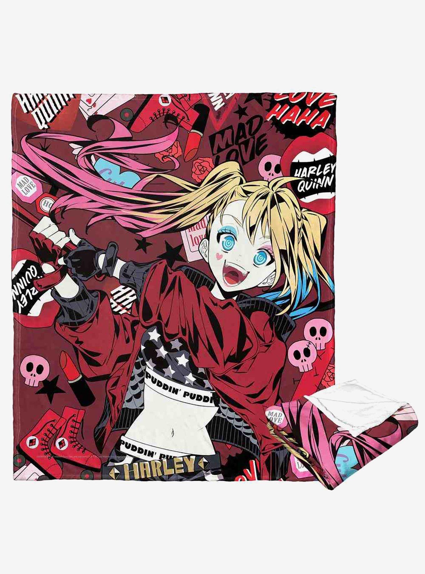 DC Comics Batman Harley's Crazy Silk Touch Throw Blanket, , hi-res