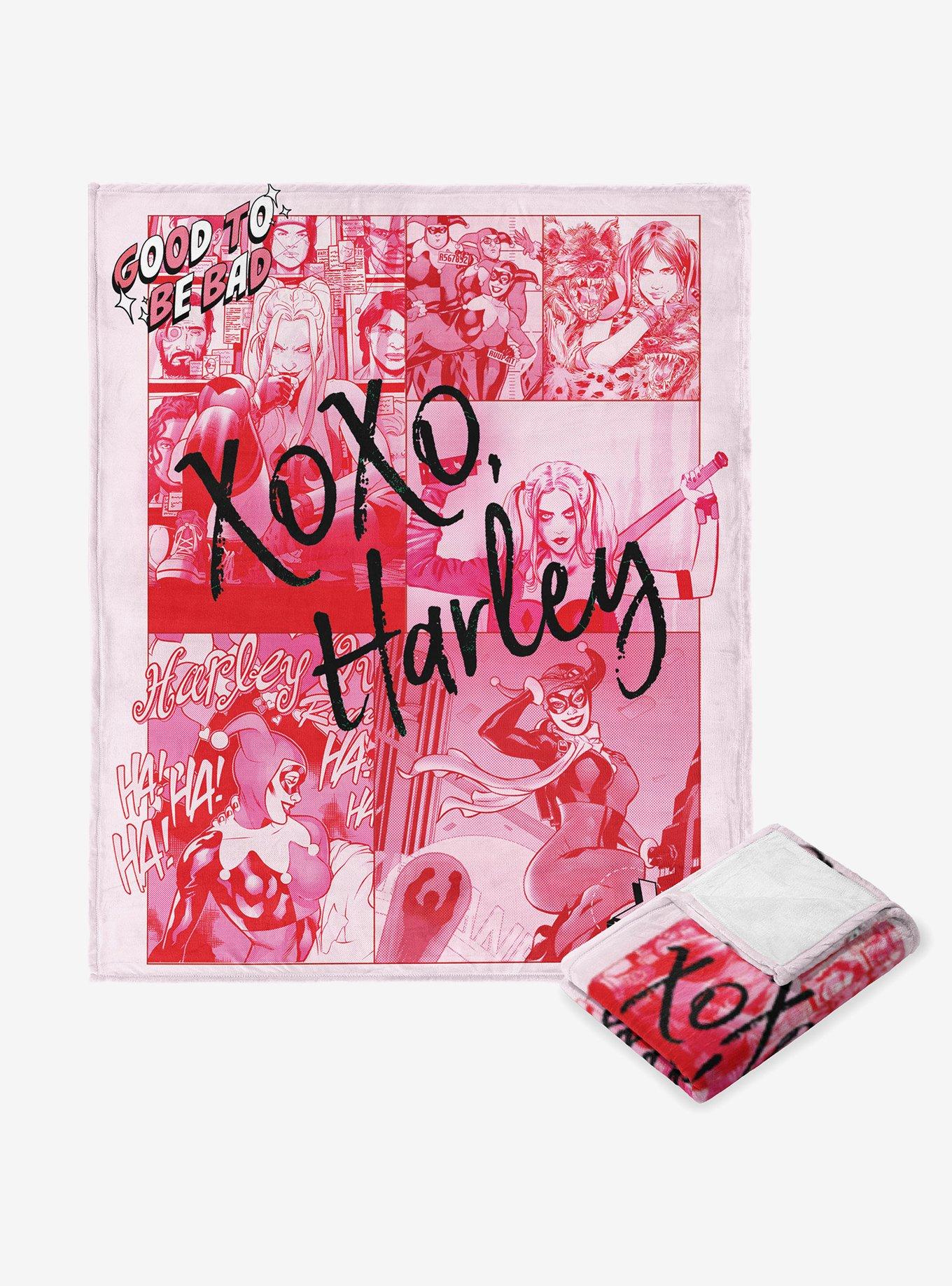 DC Comics Batman Harley Panels Silk Touch Throw Blanket, , hi-res