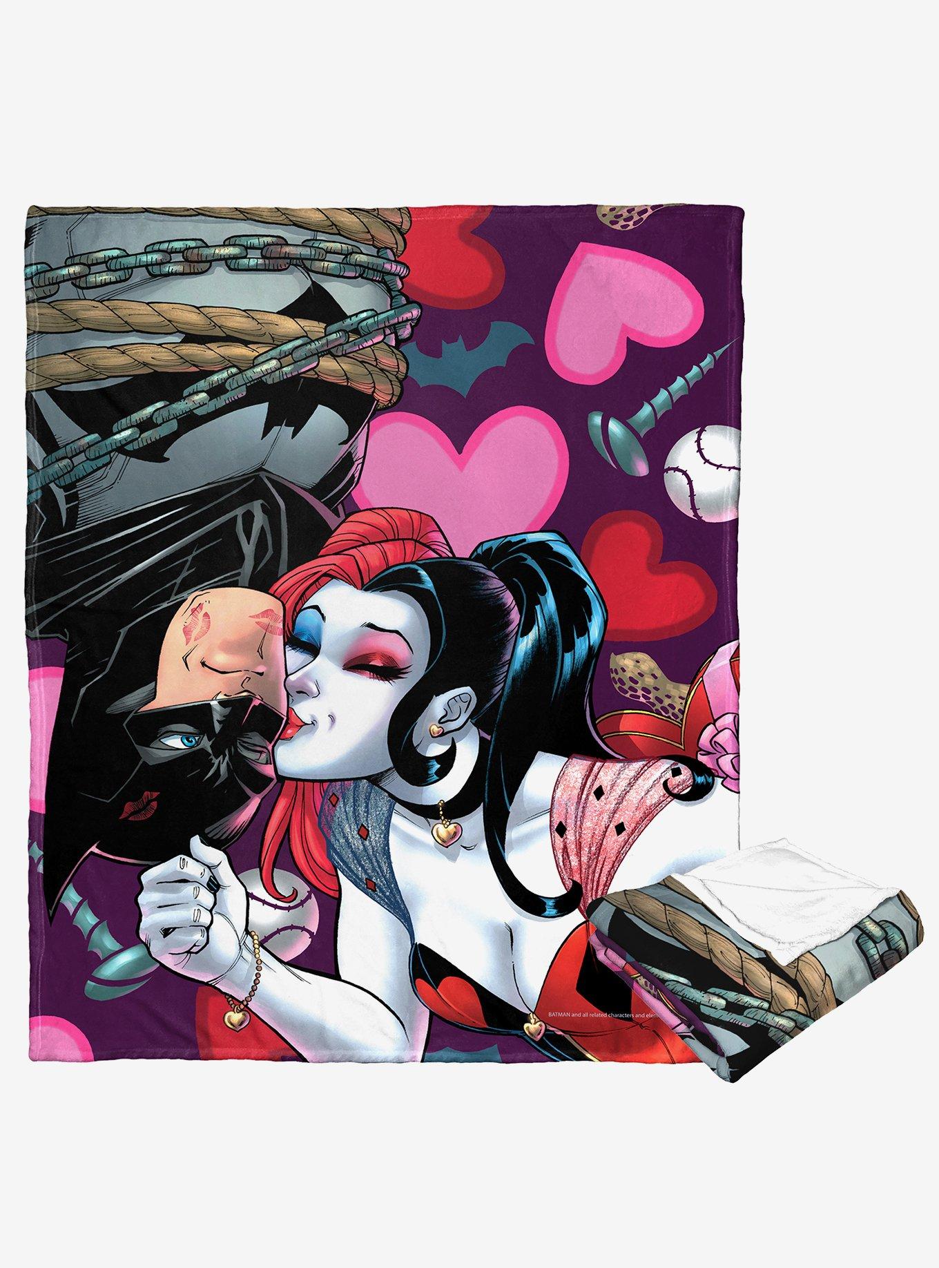 DC Comics Batman Harley And Batsy Silk Touch Throw Blanket, , hi-res
