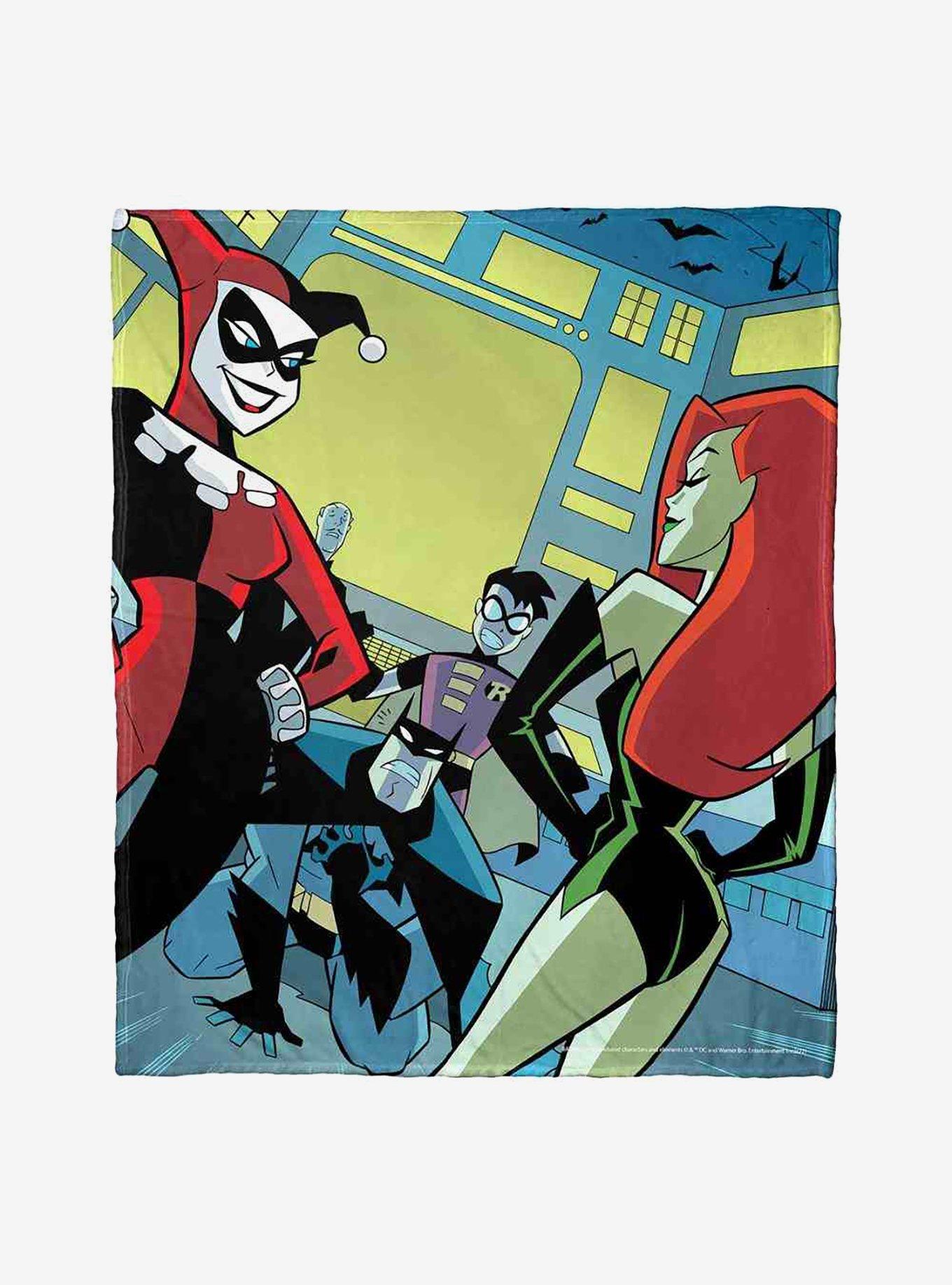 DC Comics Batman Bat Cave Break In Silk Touch Throw Blanket, , hi-res