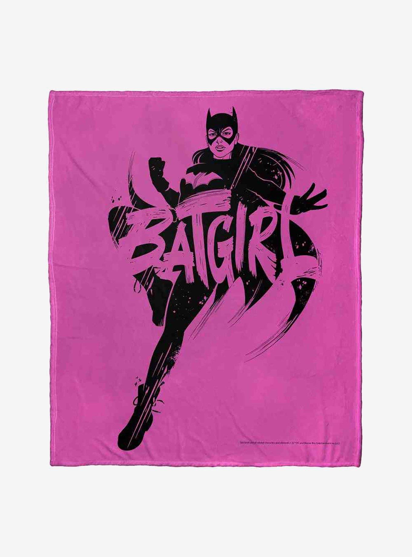DC Comics Batman Batgirl Inked Silk Touch Throw Blanket, , hi-res