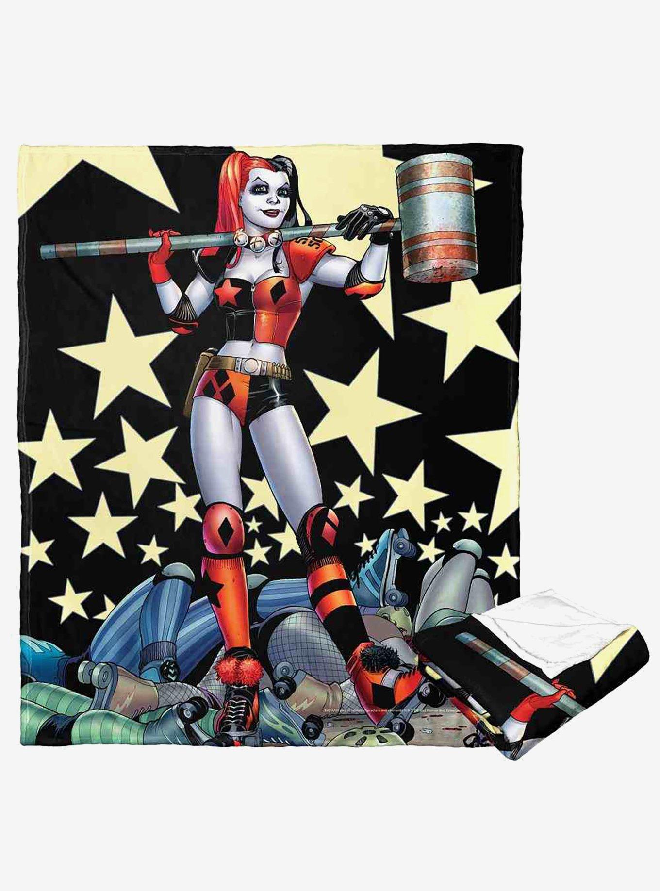 DC Comics Batman Champion Harley Silk Touch Throw Blanket, , hi-res