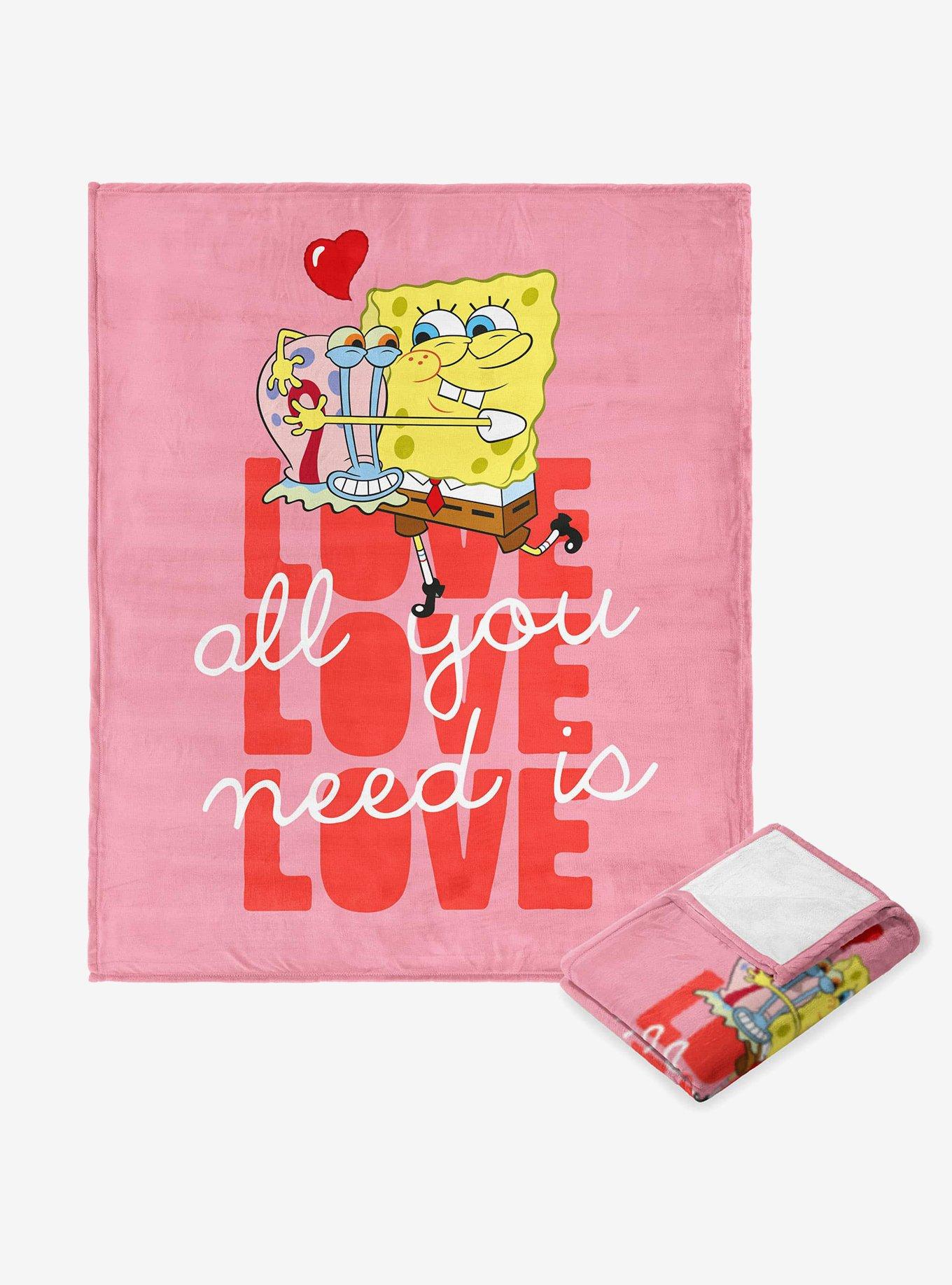 SpongeBob SquarePants Need Love Silk Touch Throw Blanket, , hi-res