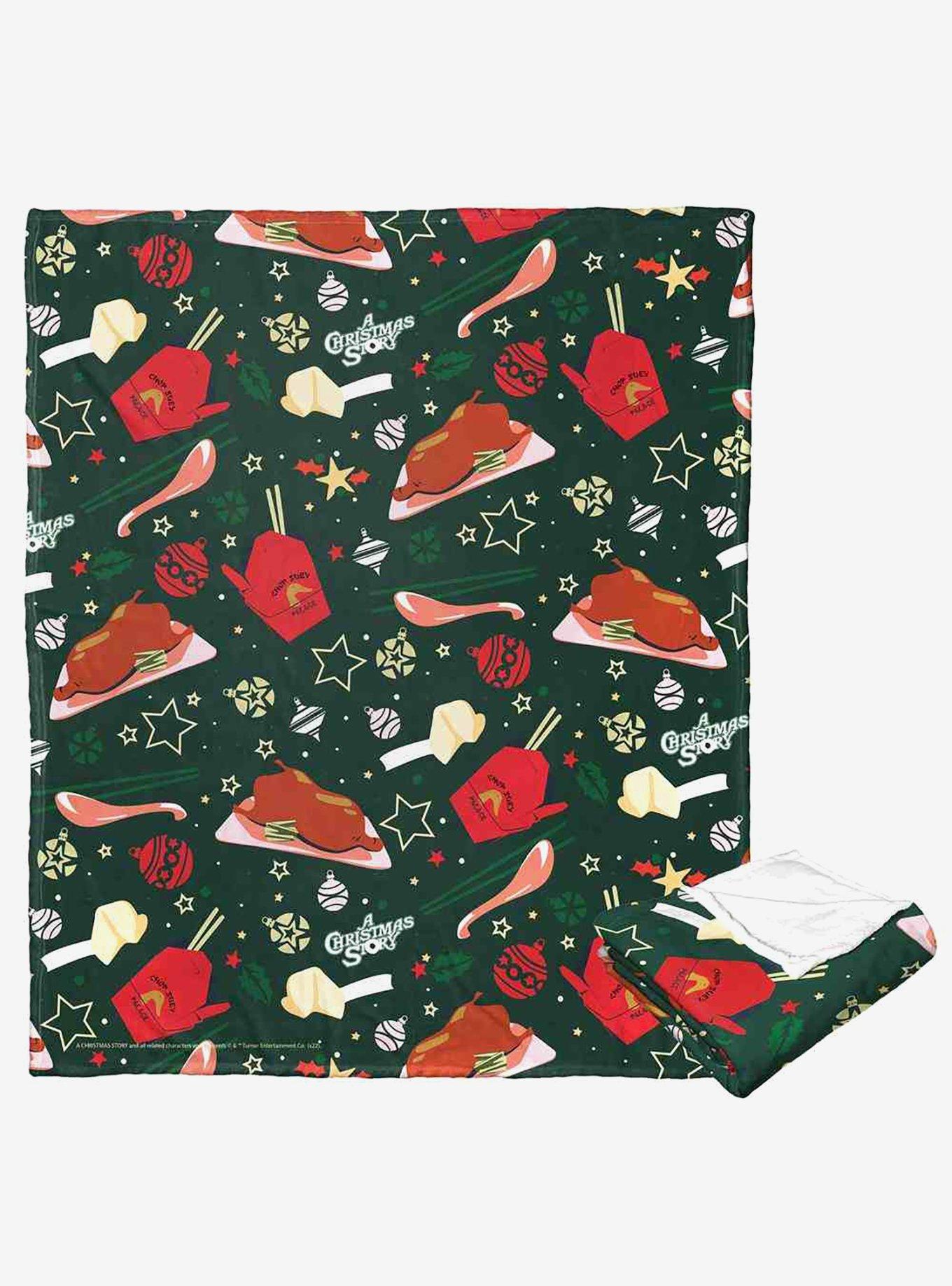 A Christmas Story Duck Dinner Silk Touch Throw Blanket, , hi-res