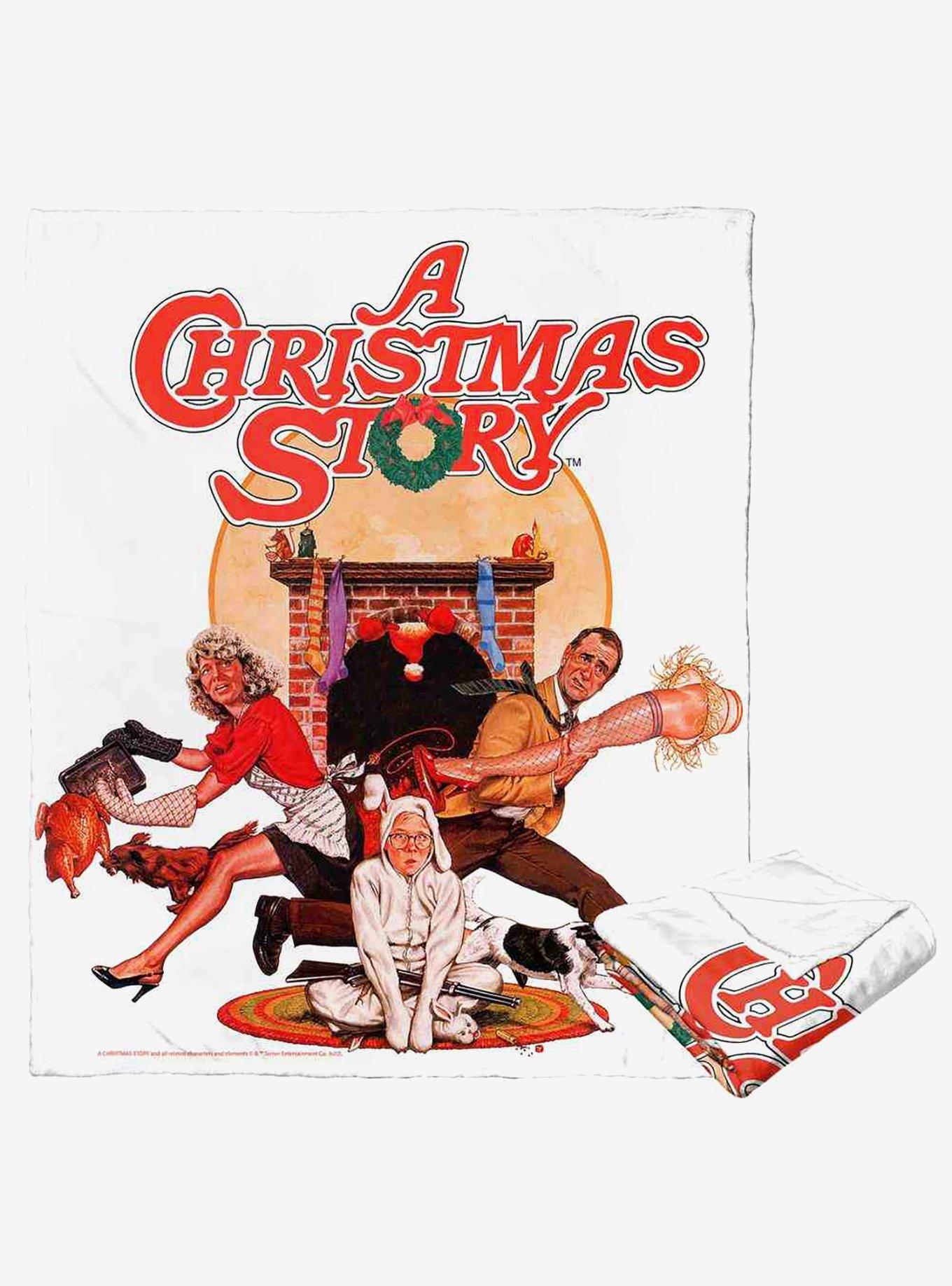A Christmas Story Christmas Story Poster Silk Touch Throw Blanket, , hi-res