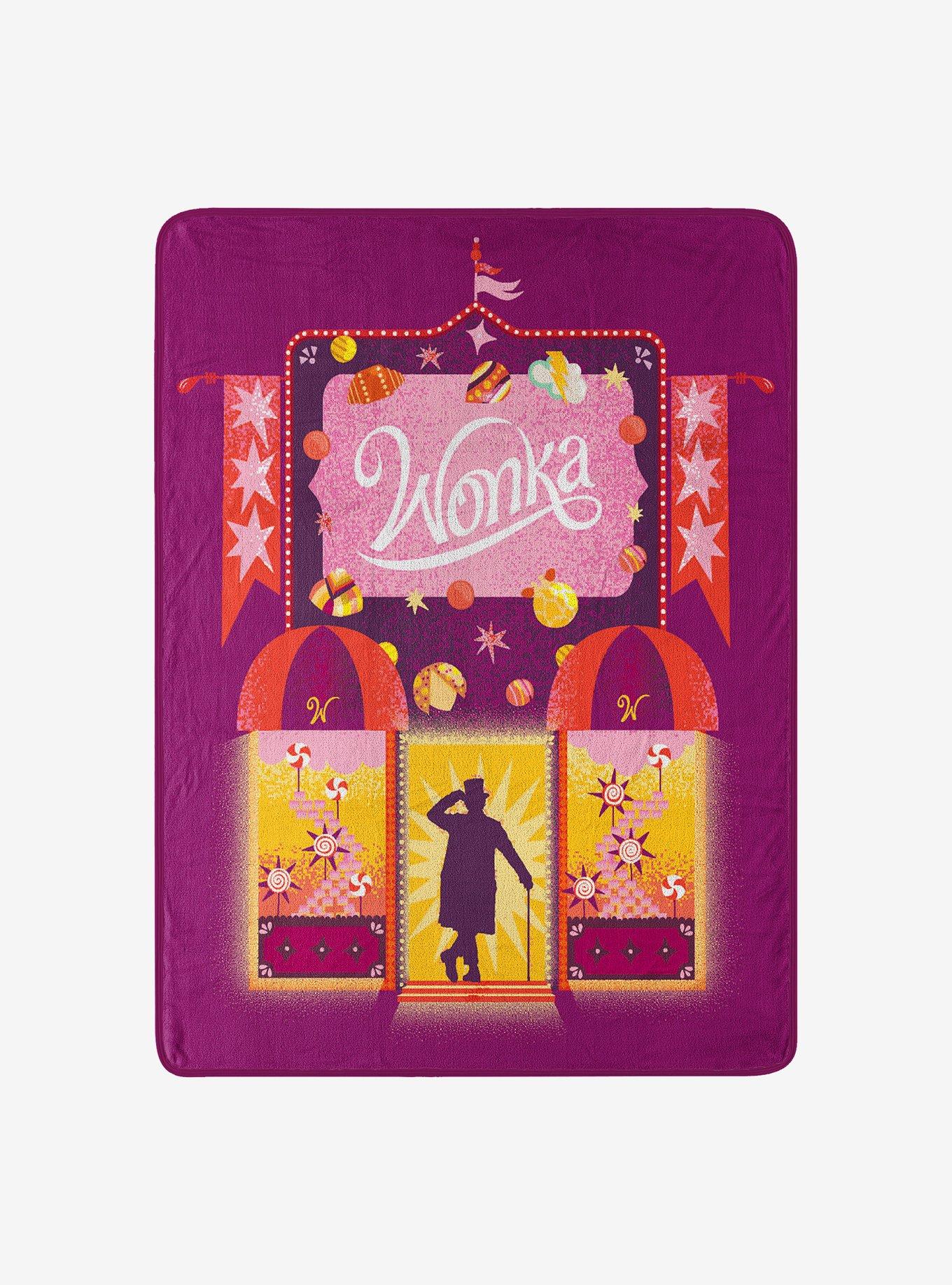 Willy Wonka Wonka Away Micro Raschel Throw Blanket, , hi-res