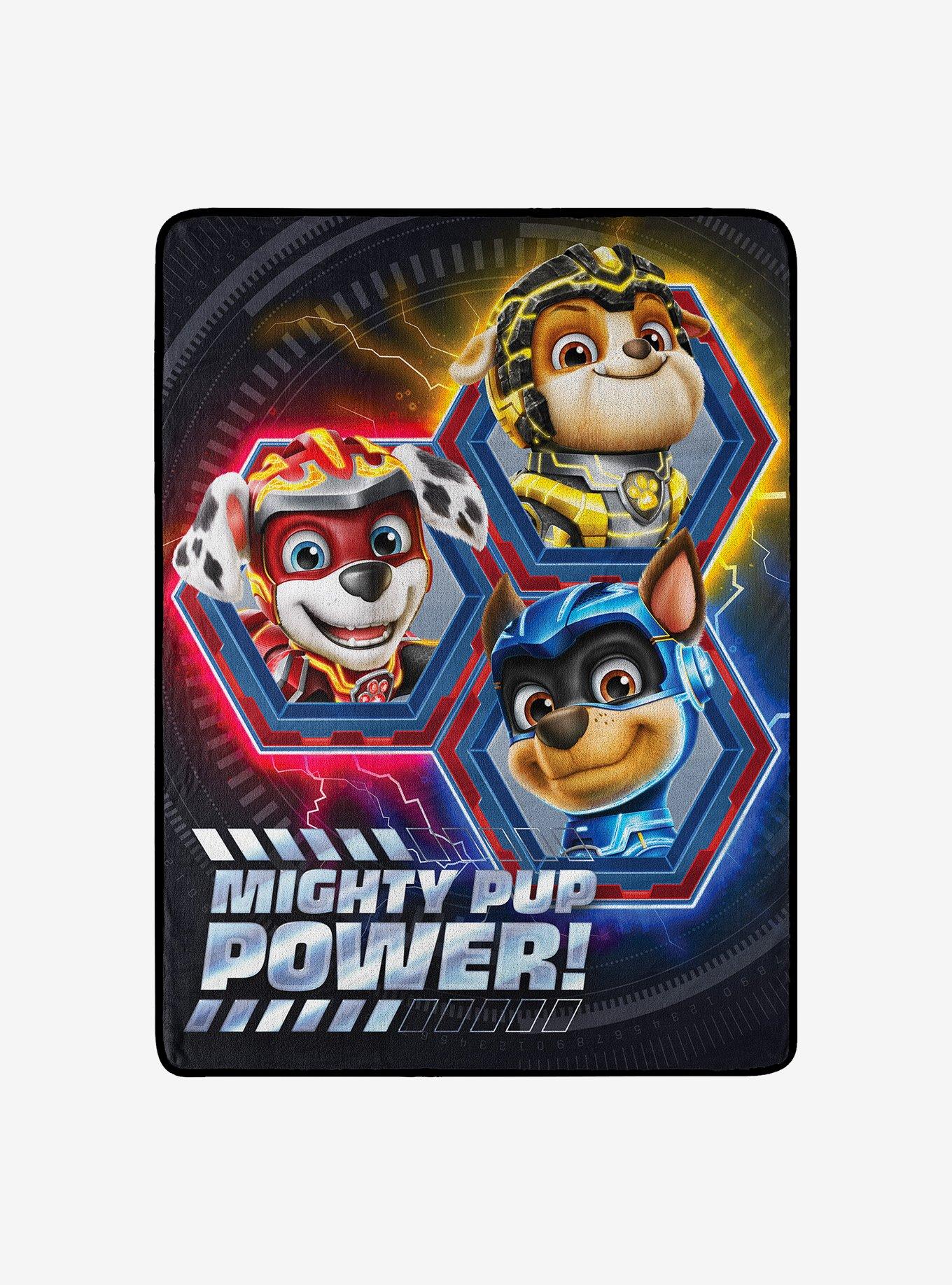 Paw Patrol Mov Mighty Pups Micro Raschel Throw Blanket, , hi-res