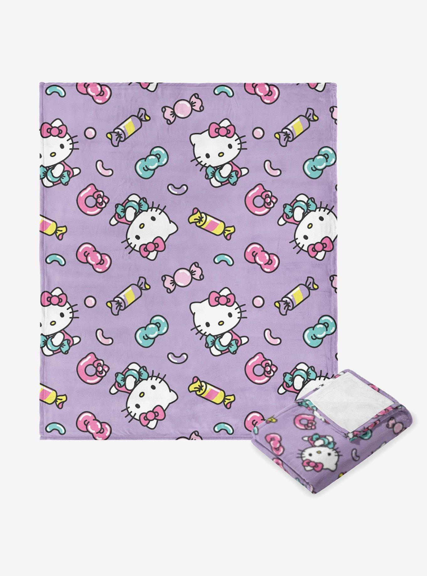 Hello Kitty Candy Cute Micro Raschel Throw Blanket, , hi-res