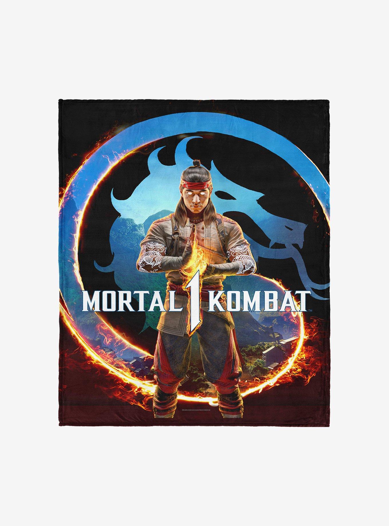 Mortal Kombat Liu Kang Zen Logo Silk Touch Throw Blanket, , hi-res