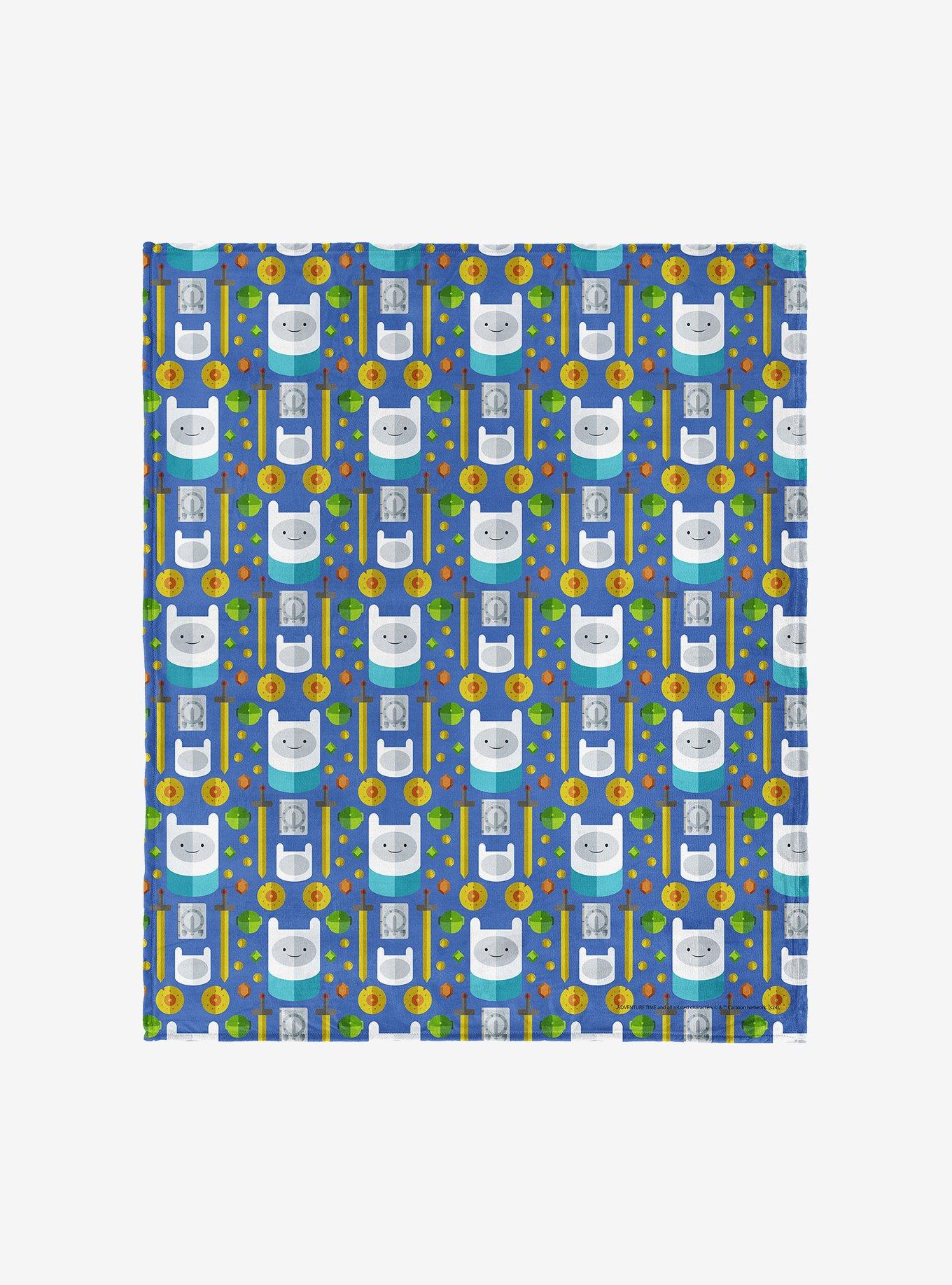 Adventure Time Finn Repeat Silk Touch Throw Blanket, , hi-res
